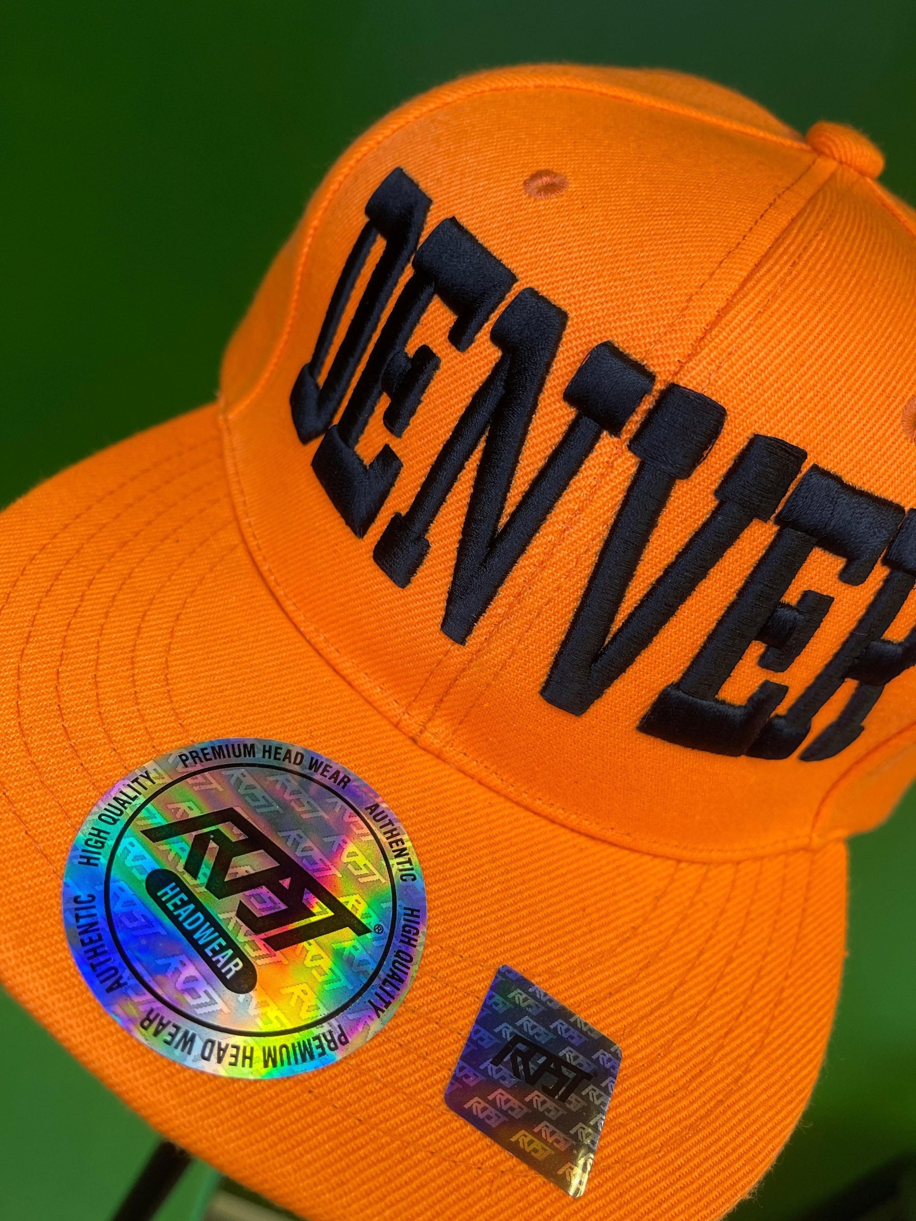 NFL Denver Broncos Style Orange "Denver" Snapback Baseball Cap/Hat OSFM