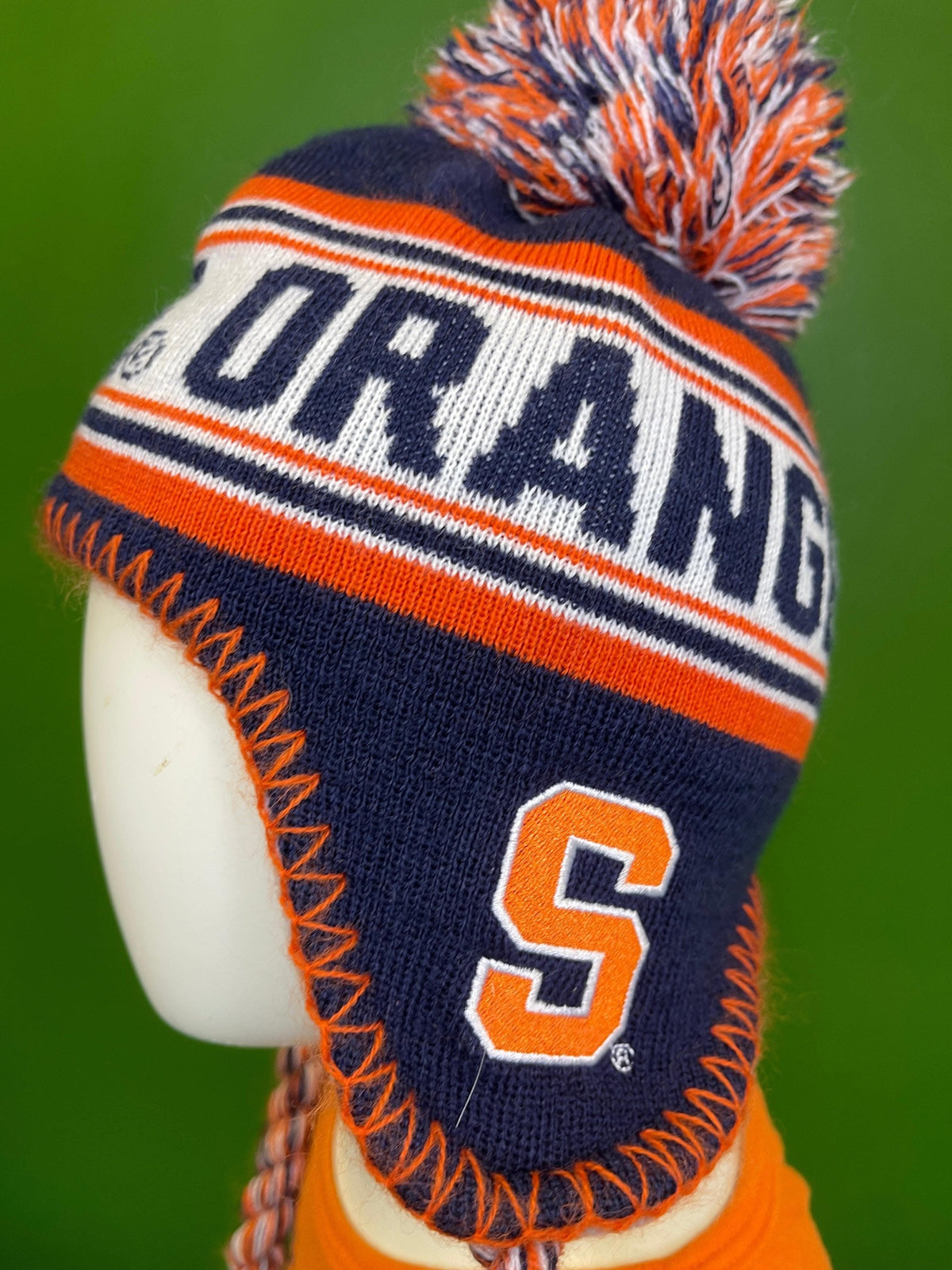 NCAA Syracuse Orange Gen2 Woolly Bobble Hat with Tassel Ties Toddler 2-4T OSFM