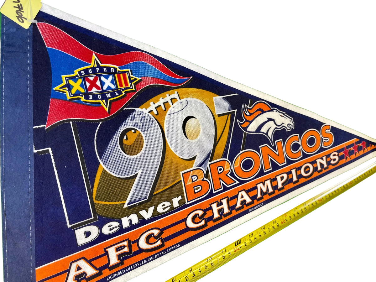 NFL Denver Broncos Vintage Collector Pennant 1997 AFC Champions
