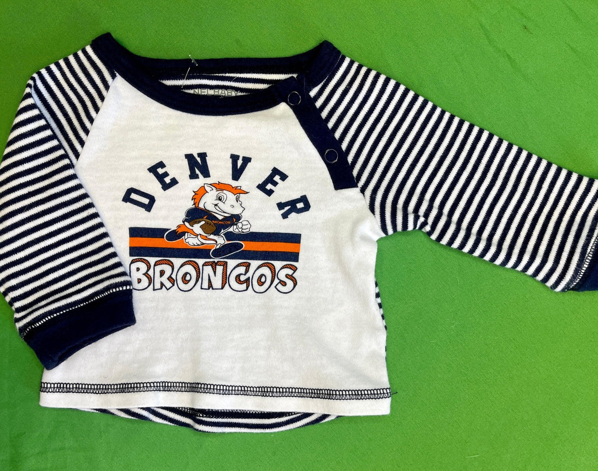 NFL Denver Broncos Striped Long Sleeve T-Shirt 3 months