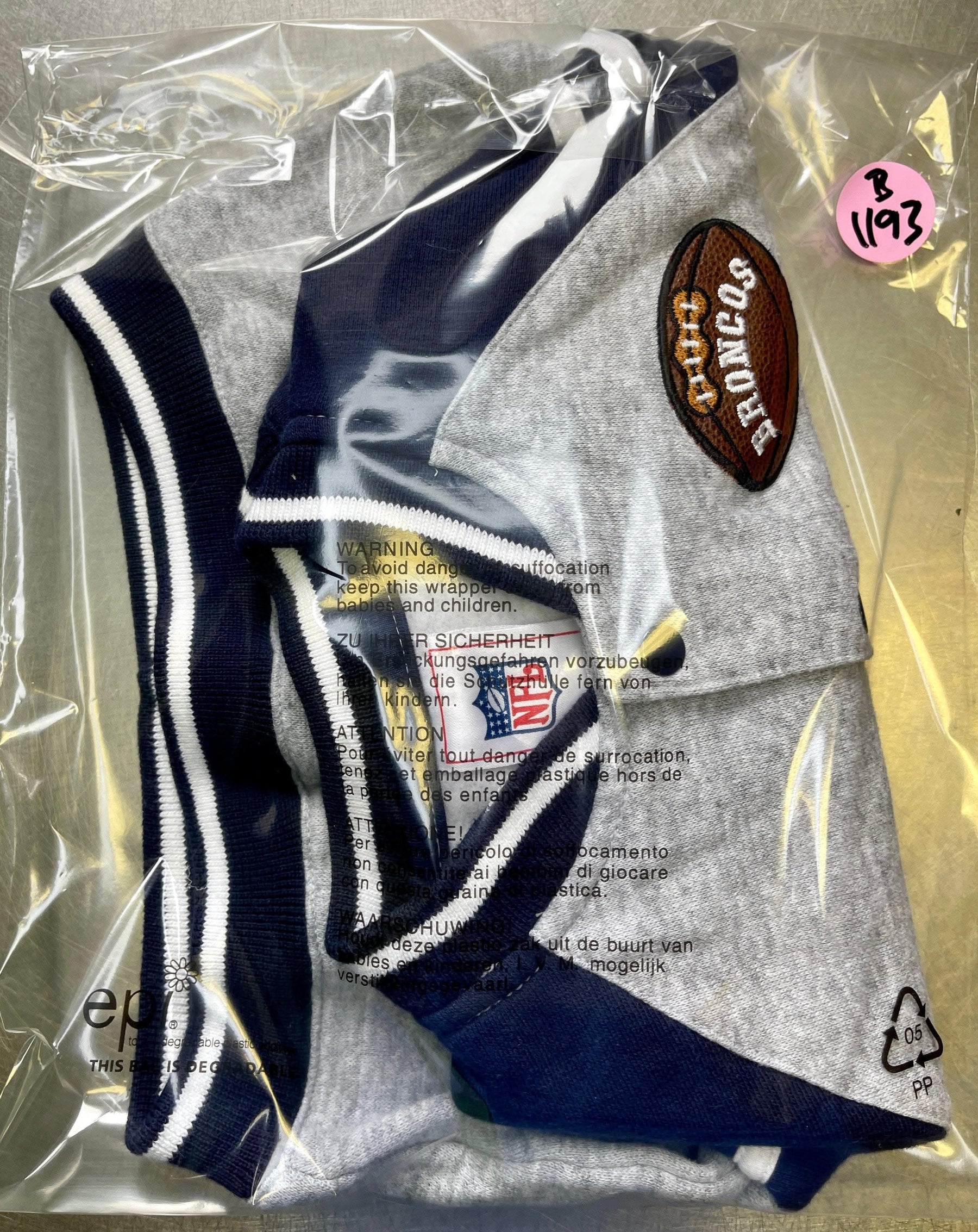 NFL Denver Broncos Varsity Jacket Toddler 6-9 months