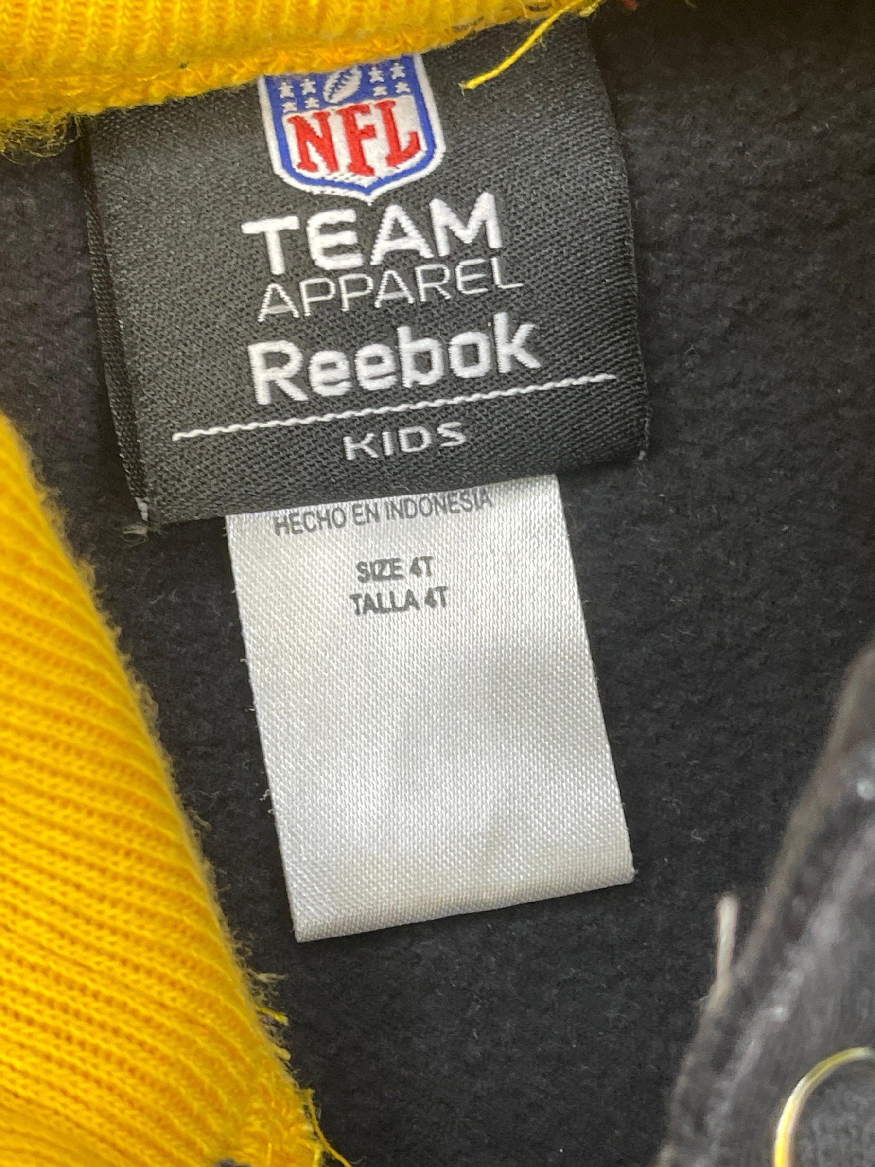 NFL Pittsburgh Steelers Reebok Stitched Pullover Hoodie Toddler 4T