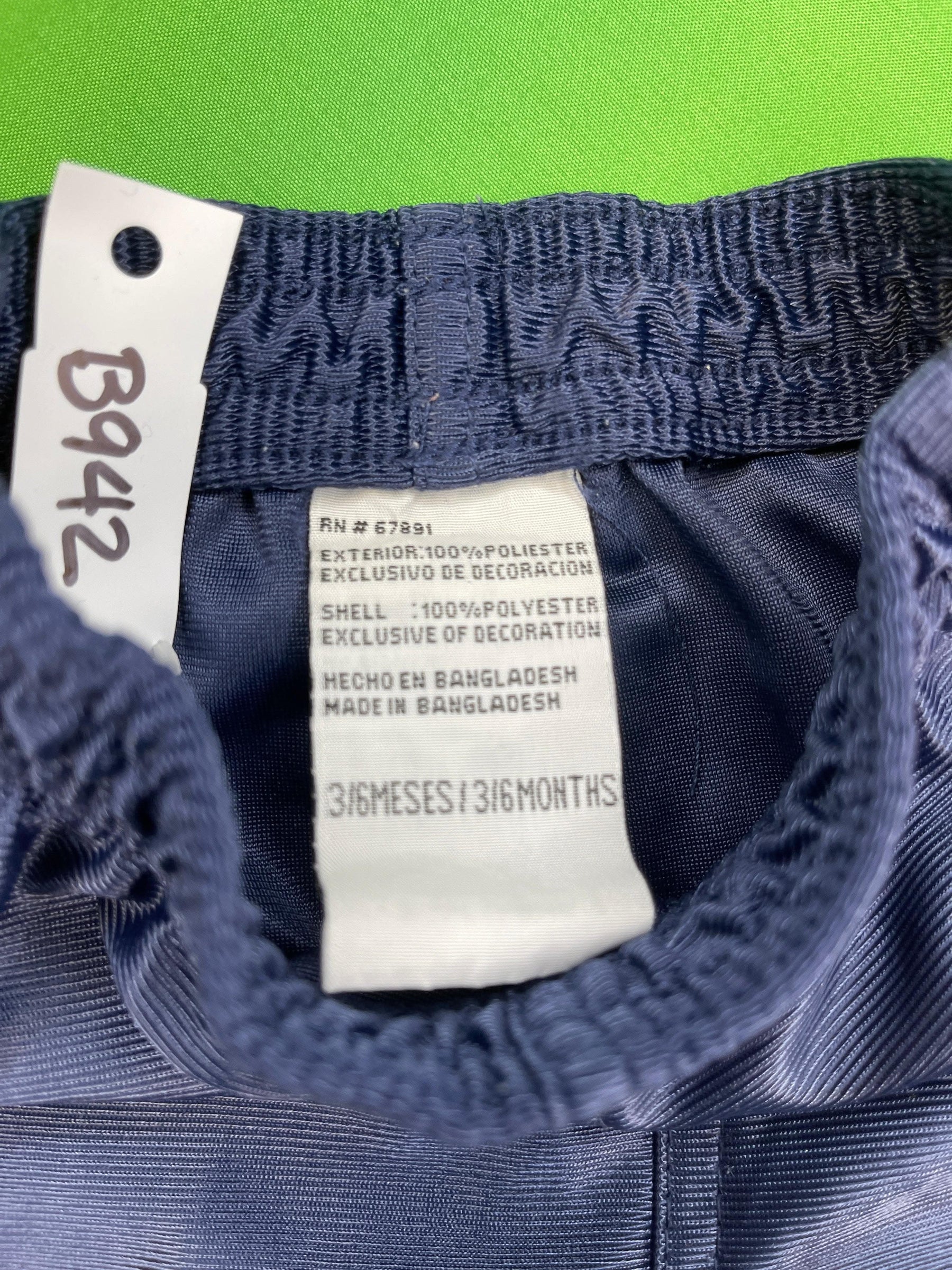 NFL Denver Broncos Reebok Track Pants Infant Baby 3-6 months