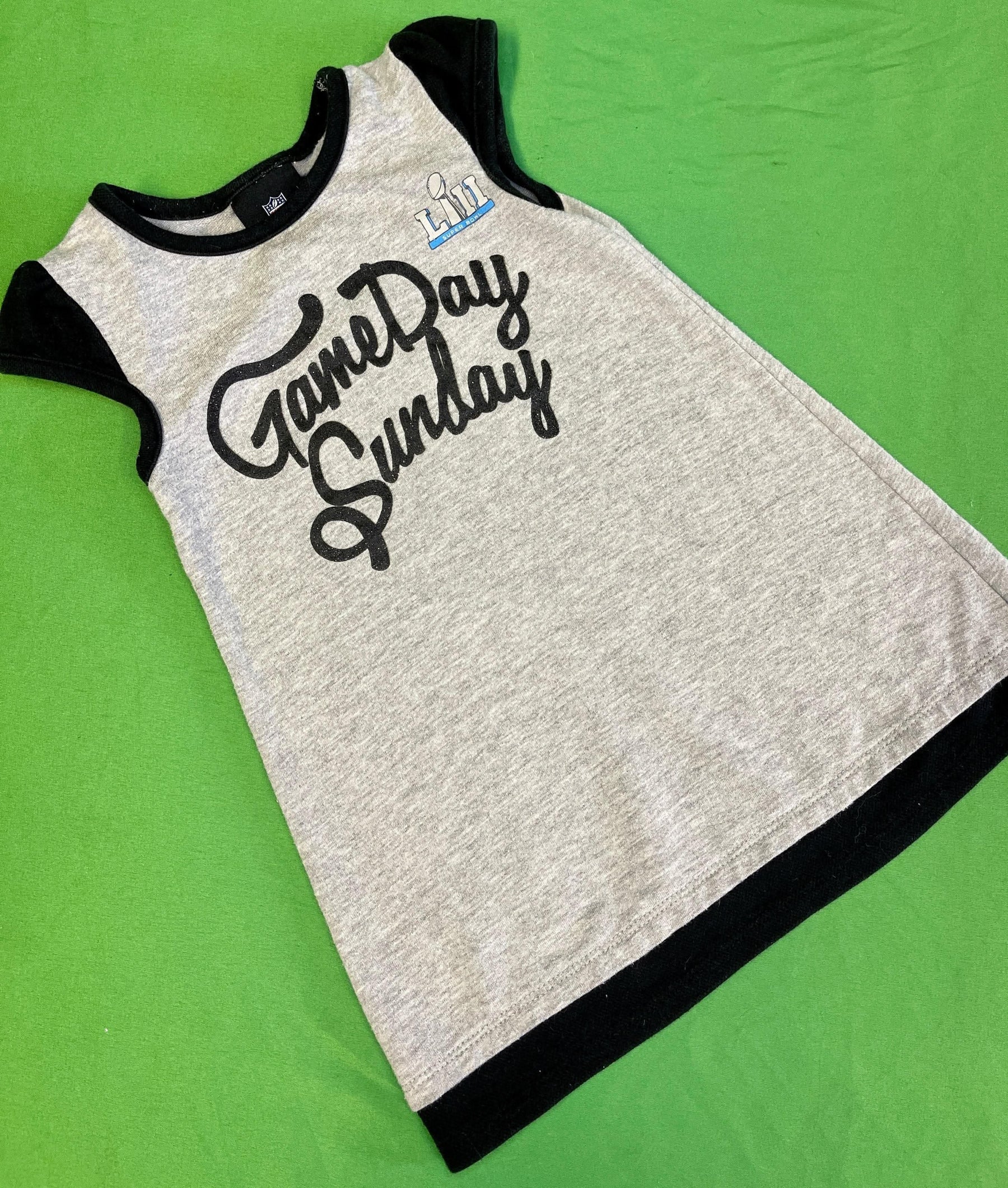 NFL Super Bowl LII "Game Day Sunday" Grey Dress Toddler 2T