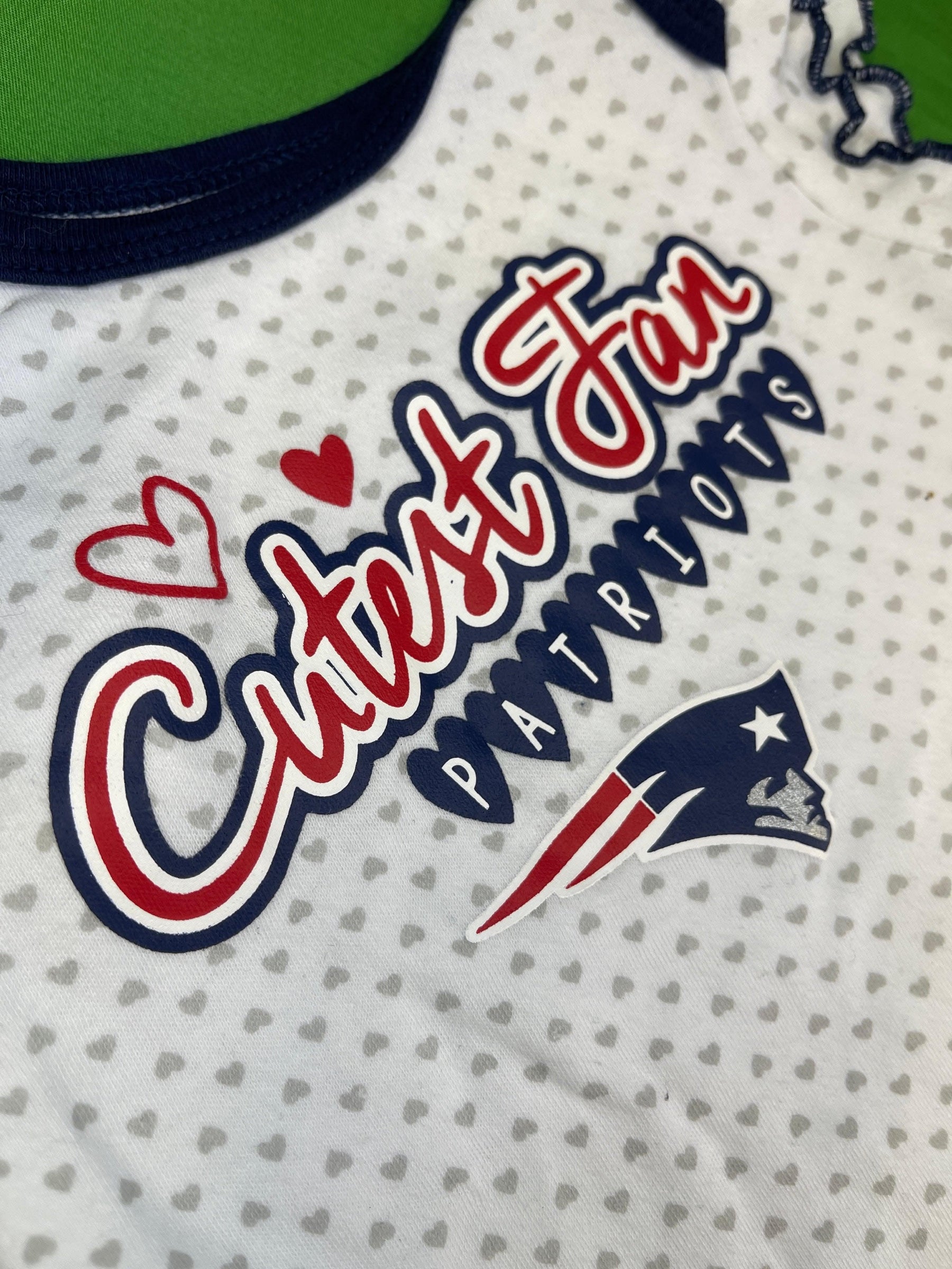 NFL New England Patriots Printed Bodysuit/Vest Girls' Newborn 0-3 months