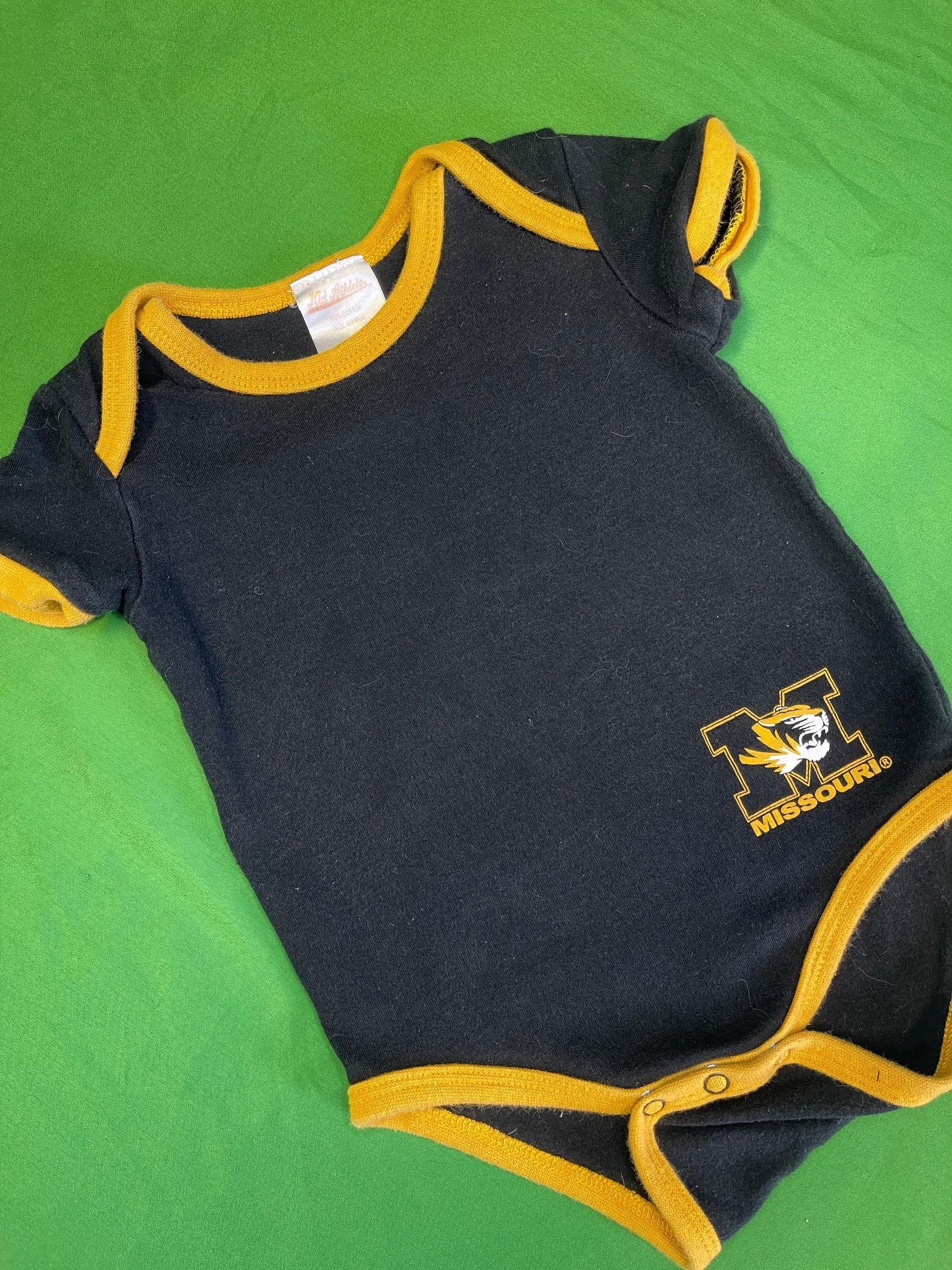 NCAA Missouri Tigers Black Bodysuit 6-9 months