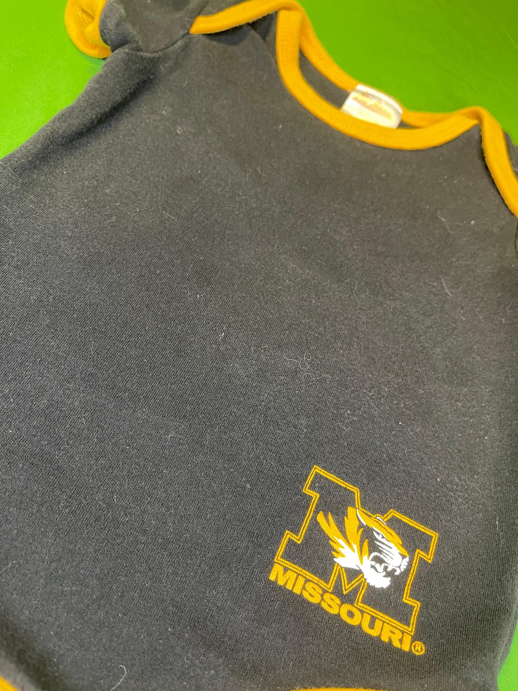 NCAA Missouri Tigers Black Bodysuit 6-9 months