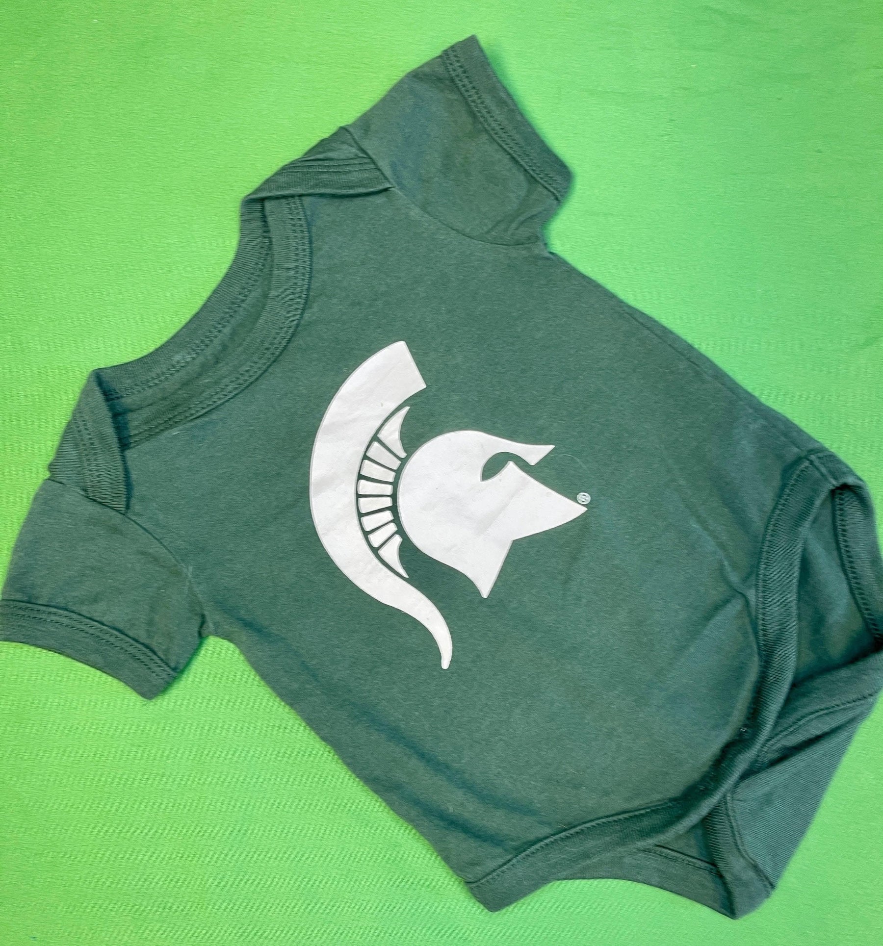 NCAA Michigan State Spartans Green Bodysuit Infant Baby 0-3 months