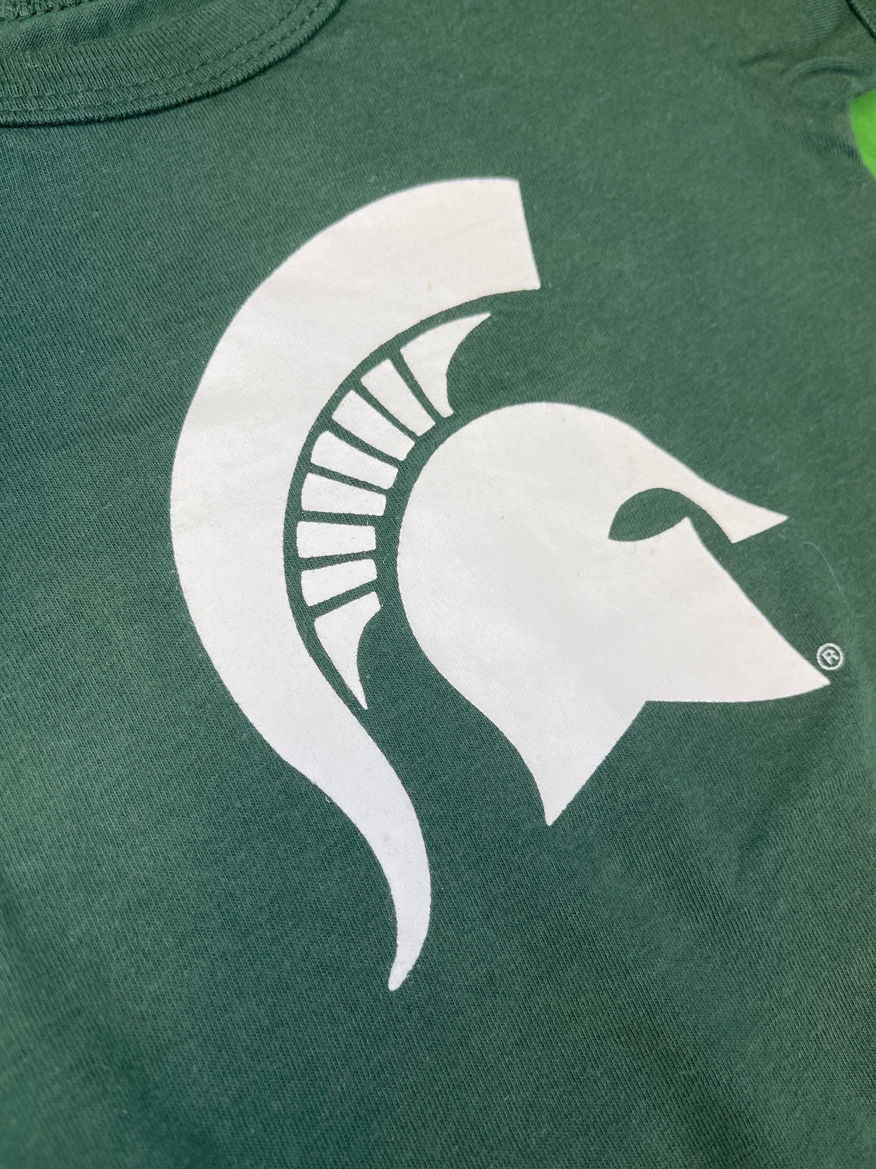 NCAA Michigan State Spartans Green Bodysuit Infant Baby 0-3 months