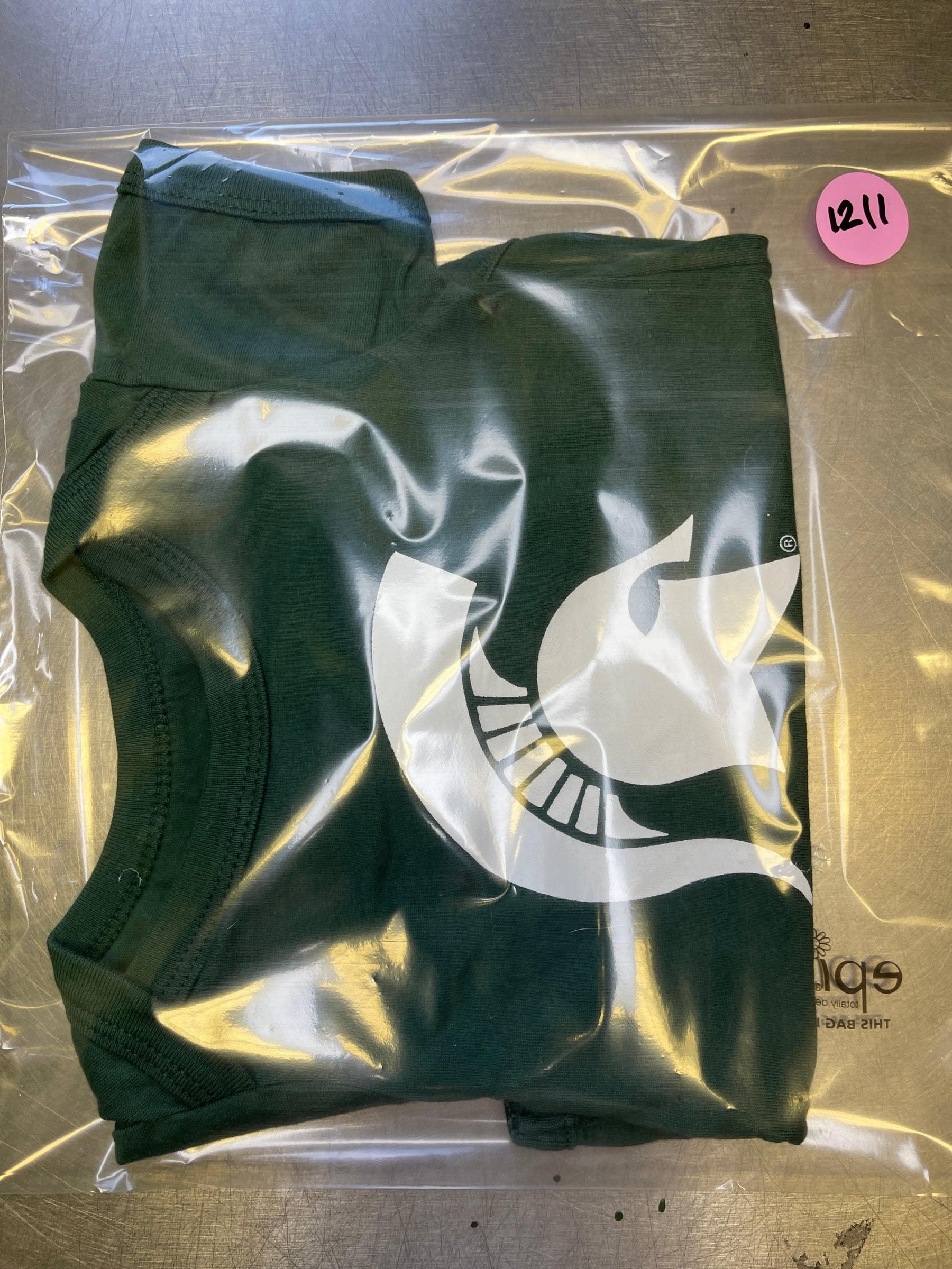 NCAA Michigan State Spartans Green Bodysuit Infant Baby 0-3 months
