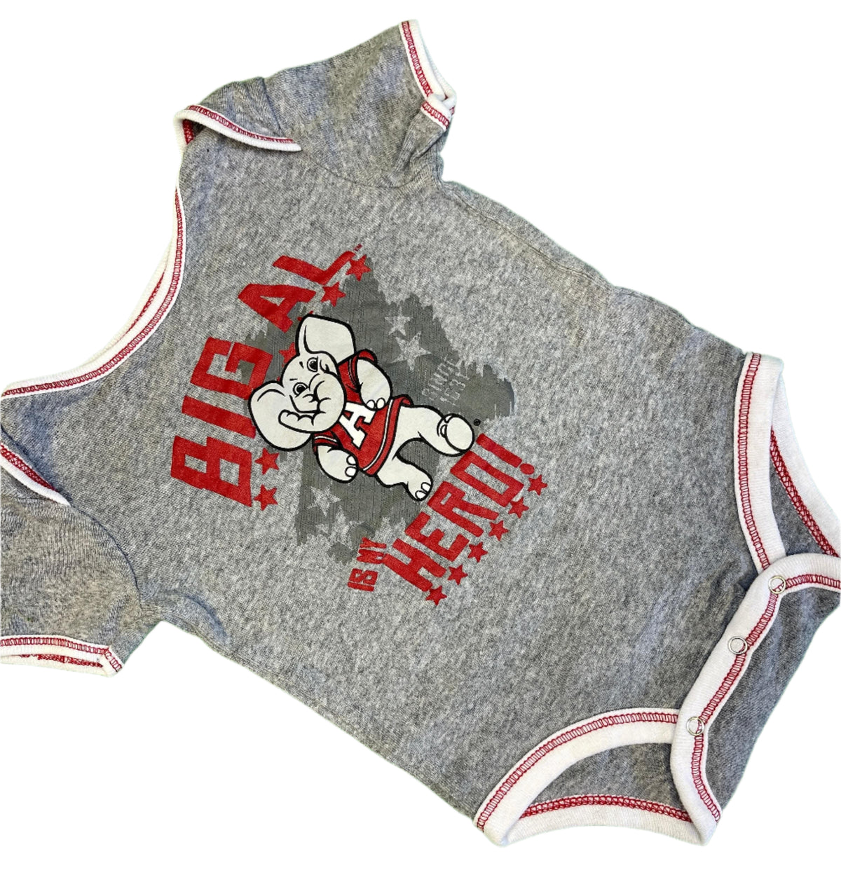 NCAA Alabama Crimson Tide Grey Bodysuit 6-9 months