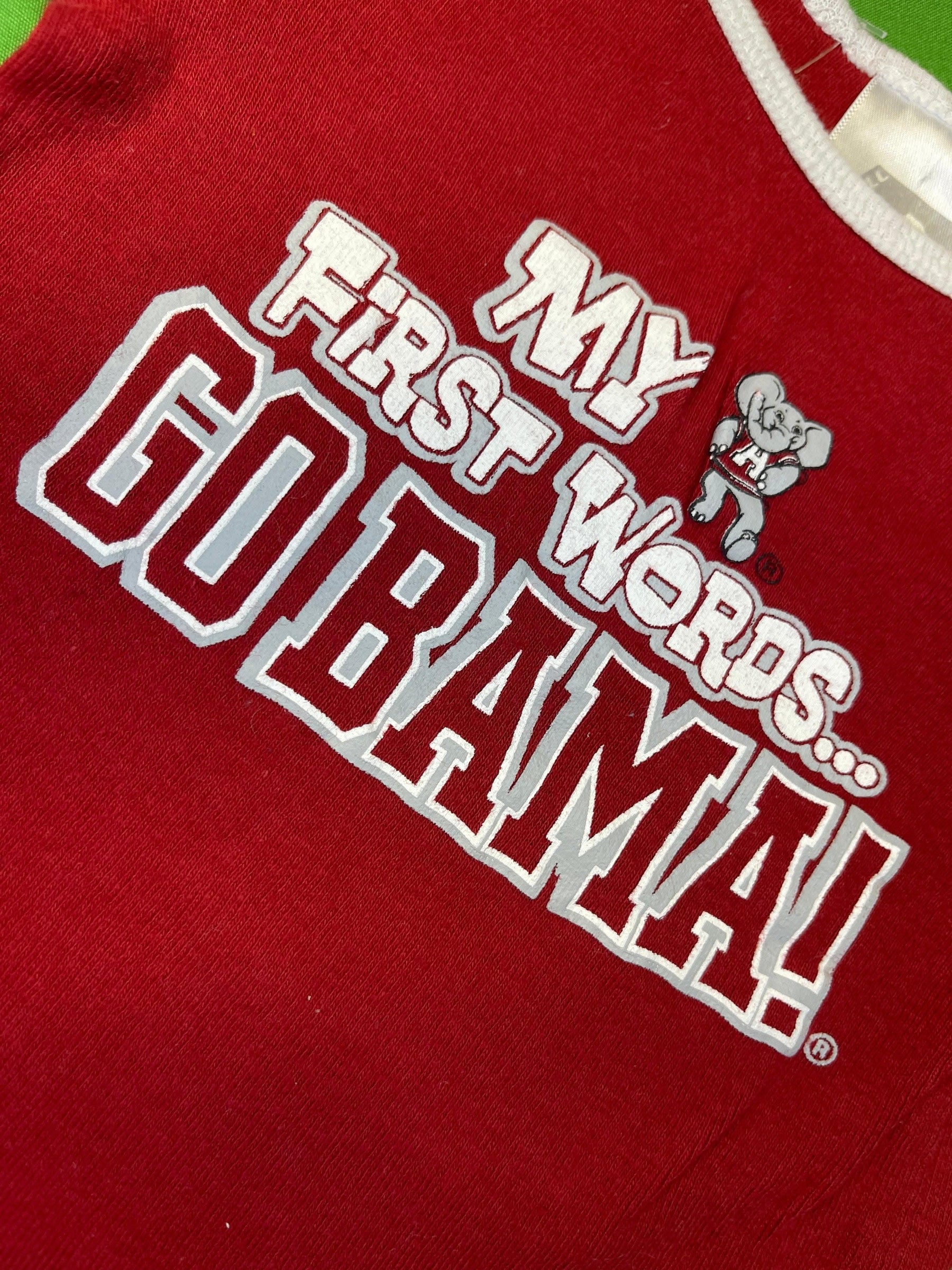NCAA Alabama Crimson Tide Red Bodysuit 0-3 months
