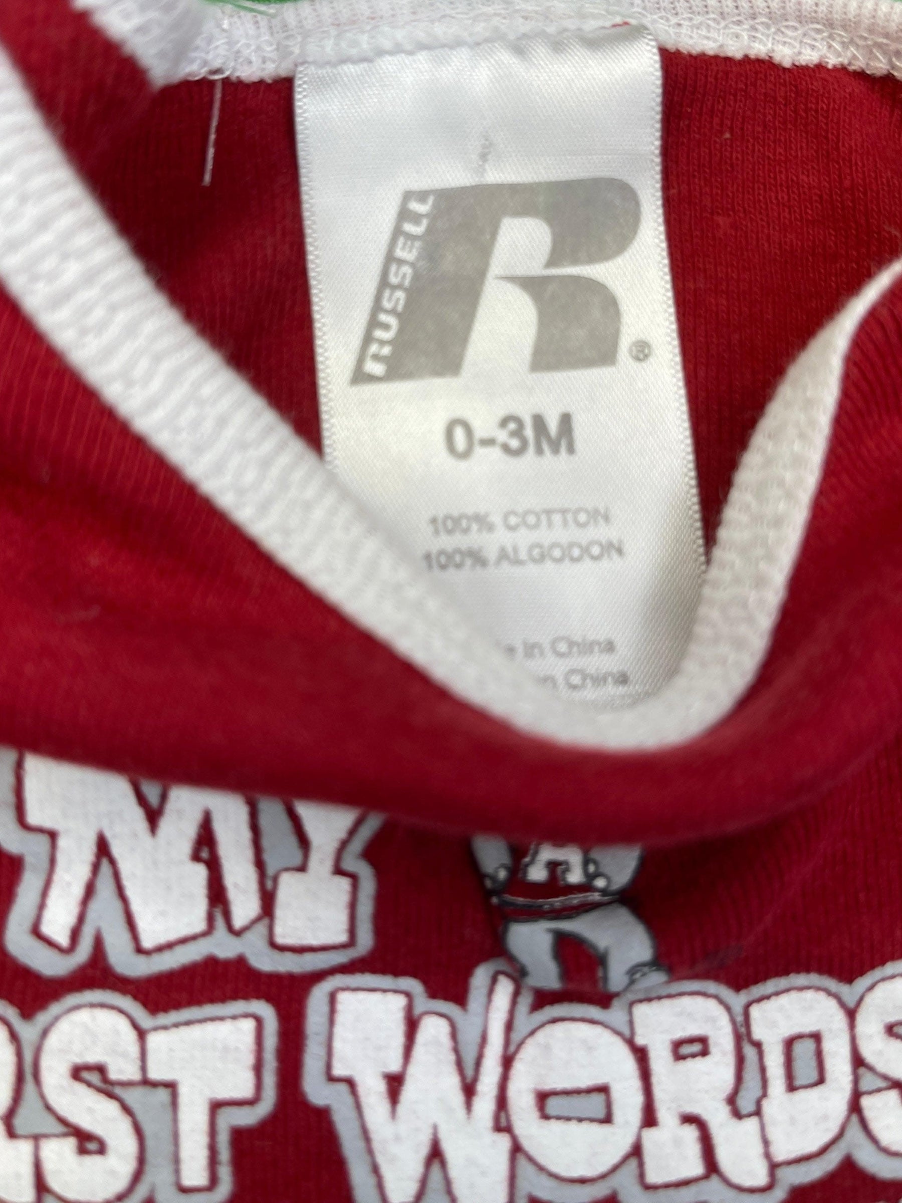 NCAA Alabama Crimson Tide Red Bodysuit 0-3 months