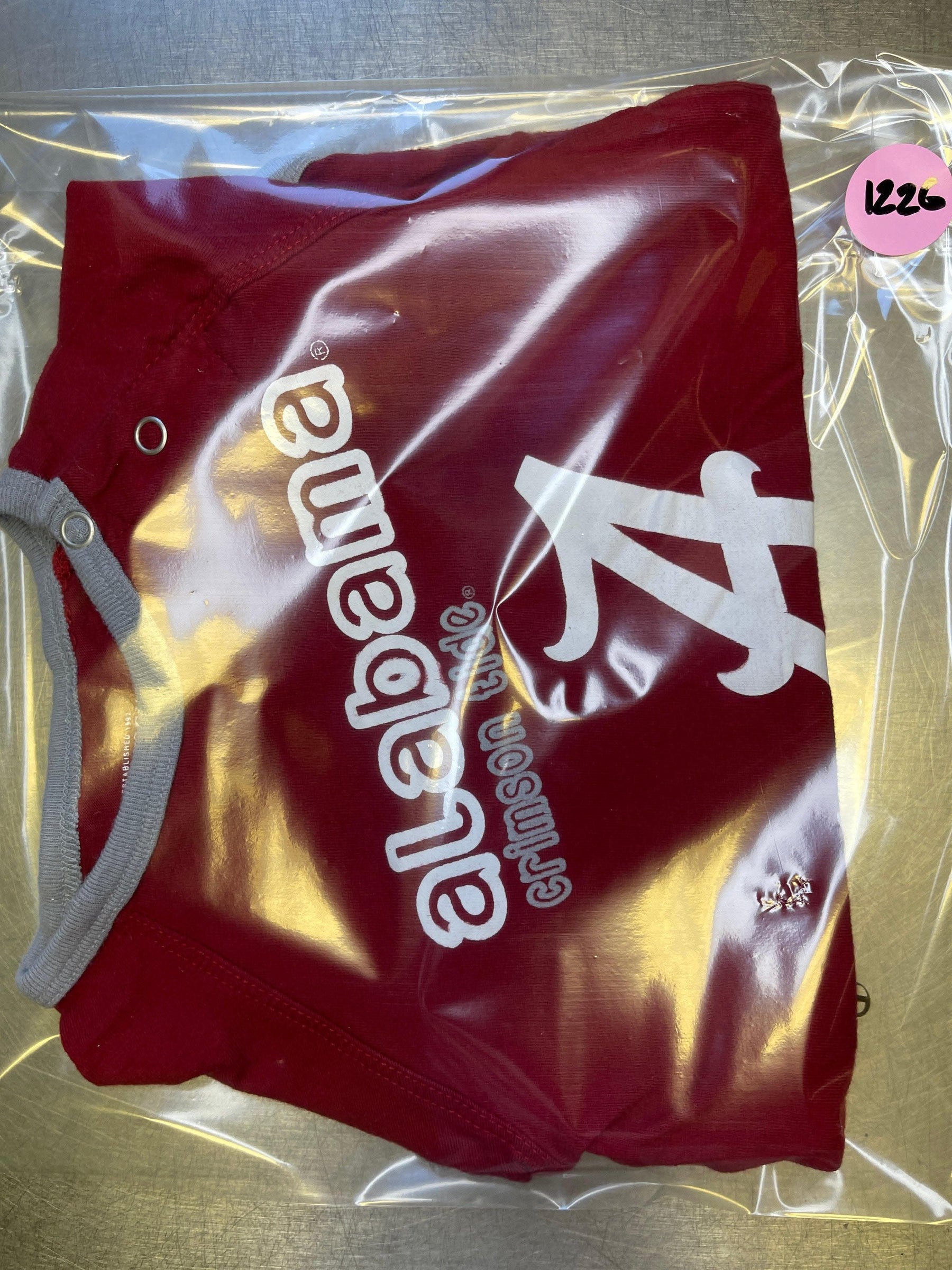 NCAA Alabama Crimson Tide Red Baby Infant Bodysuit 6-12 months