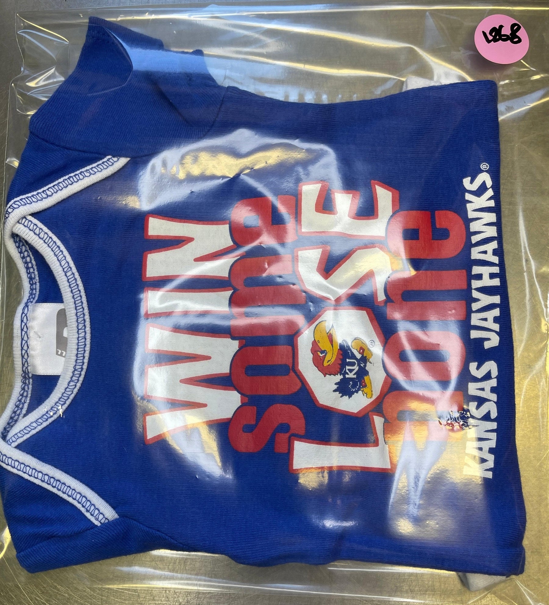 NCAA Kansas Jayhawks Infant Baby Blue Bodysuit 3-6 months