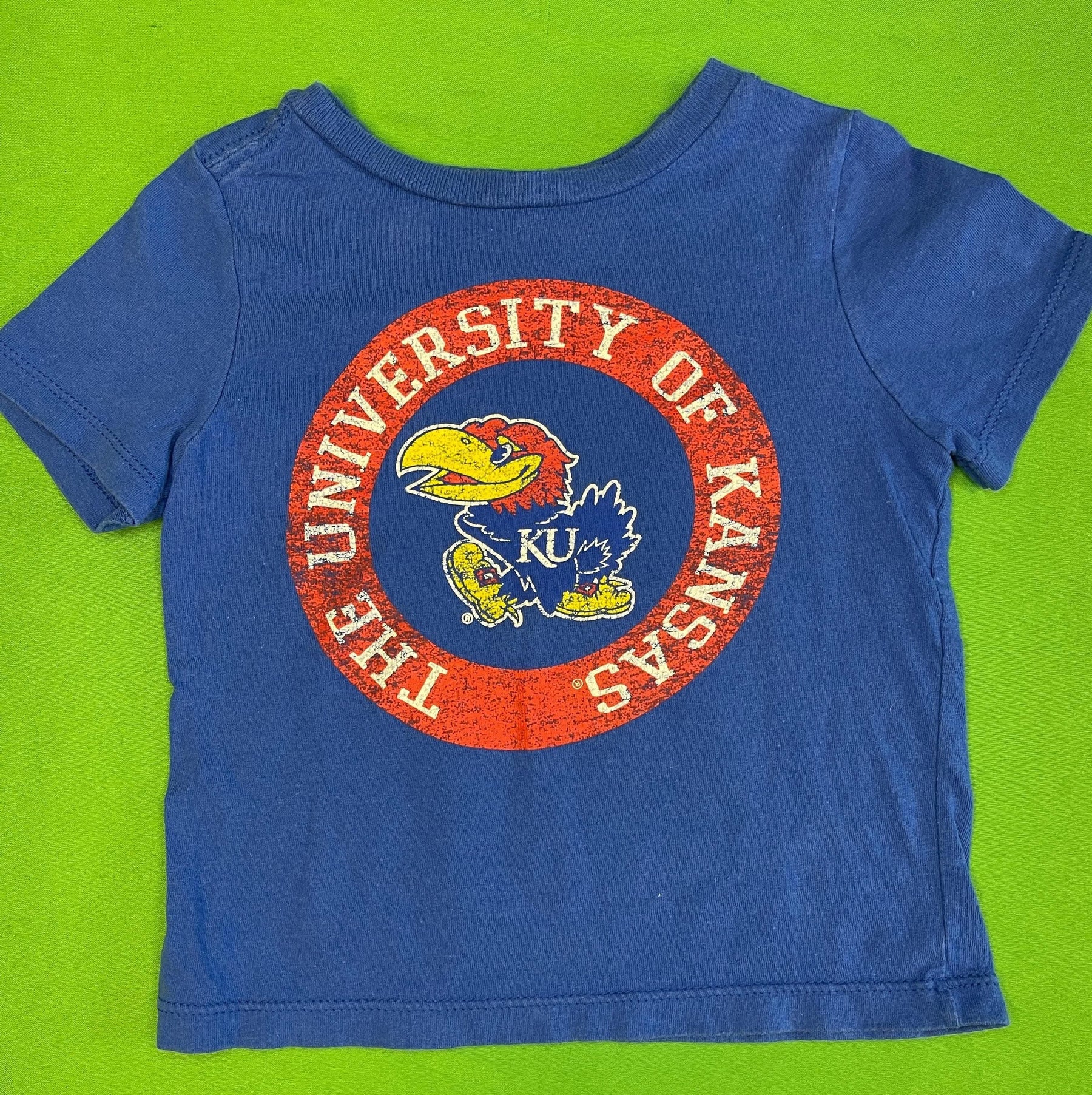 NCAA Kansas Jayhawks Baby Infant Blue T-Shirt Toddler 18-24 months