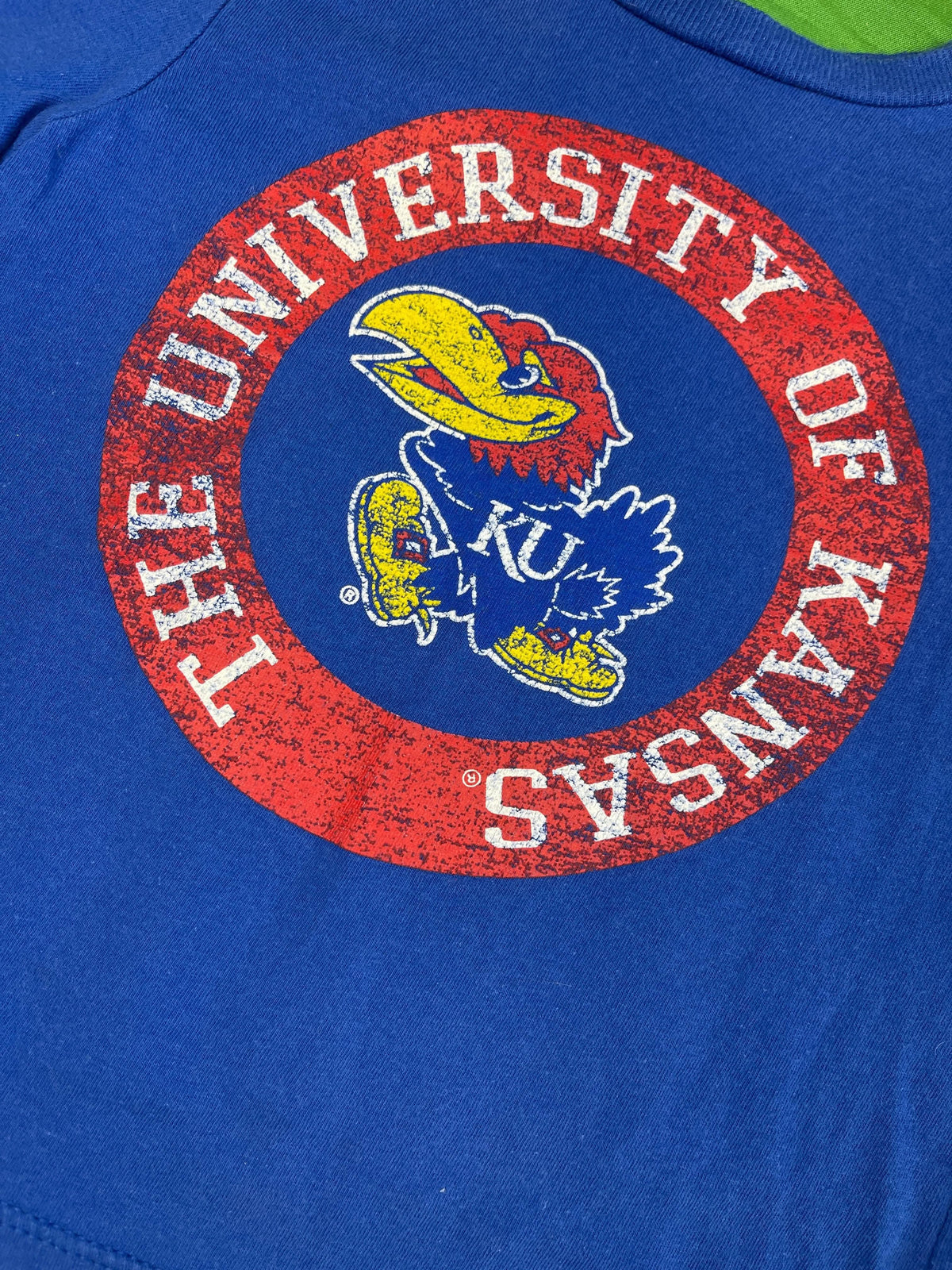 NCAA Kansas Jayhawks Baby Infant Blue T-Shirt Toddler 18-24 months