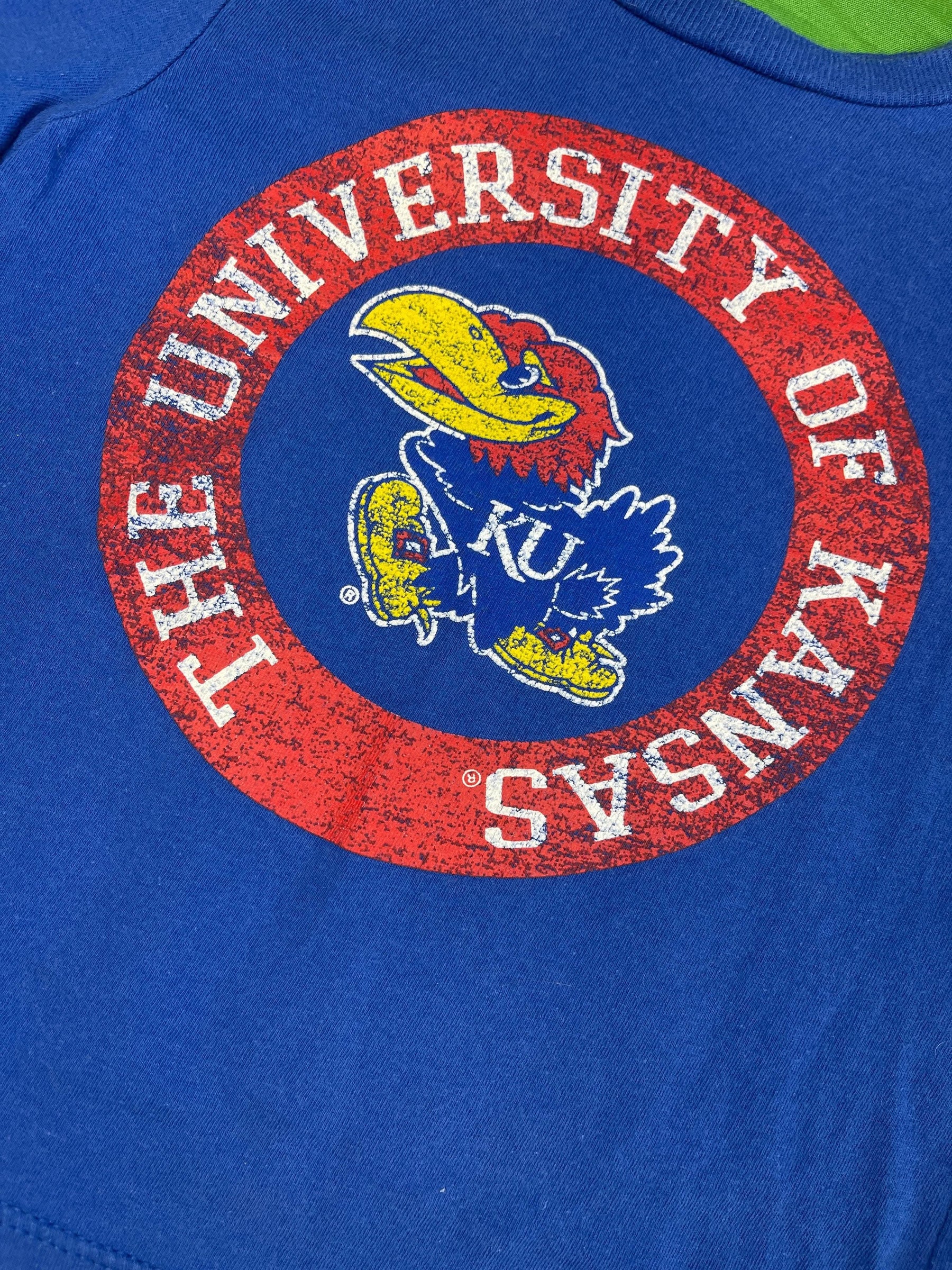NCAA Kansas Jayhawks Baby Infant Blue T-Shirt Toddler 18-24 months