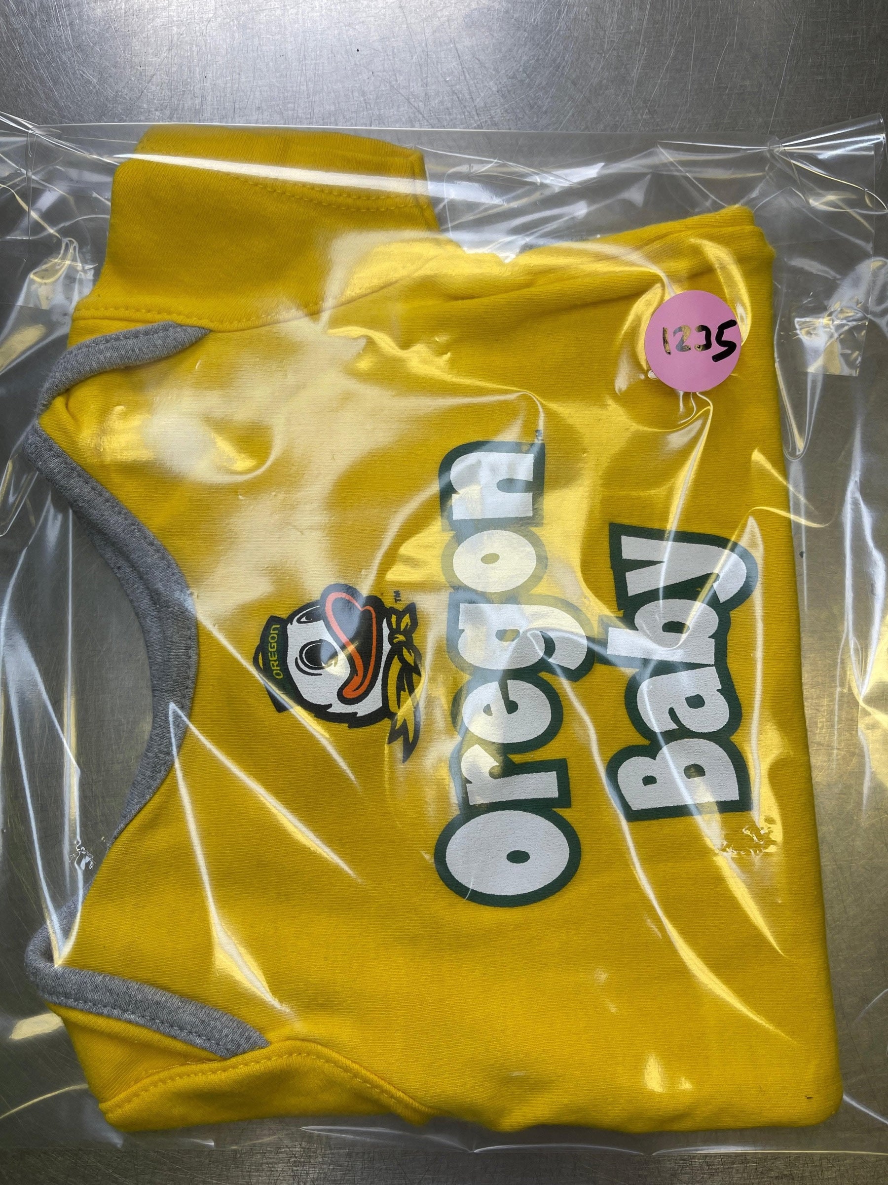 NCAA Oregon Ducks Yellow Bodysuit 3-6 months