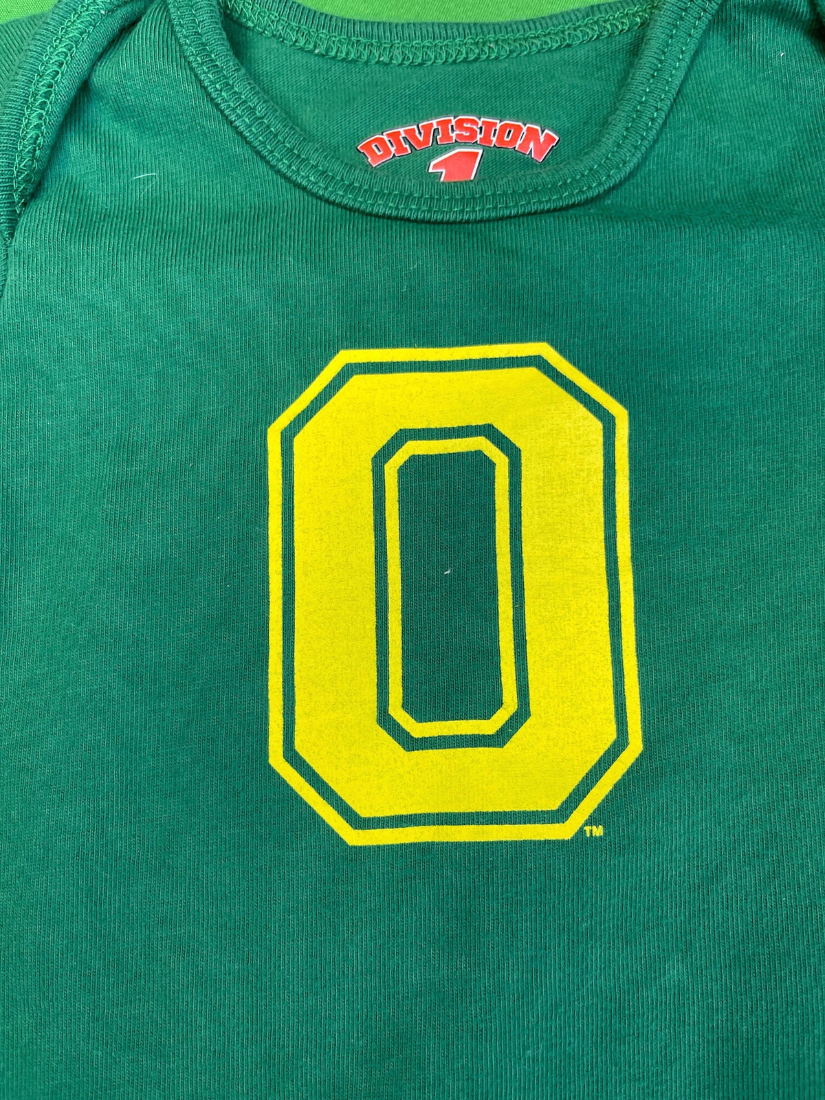 NCAA Oregon Ducks Green Bodysuit 3-6 months