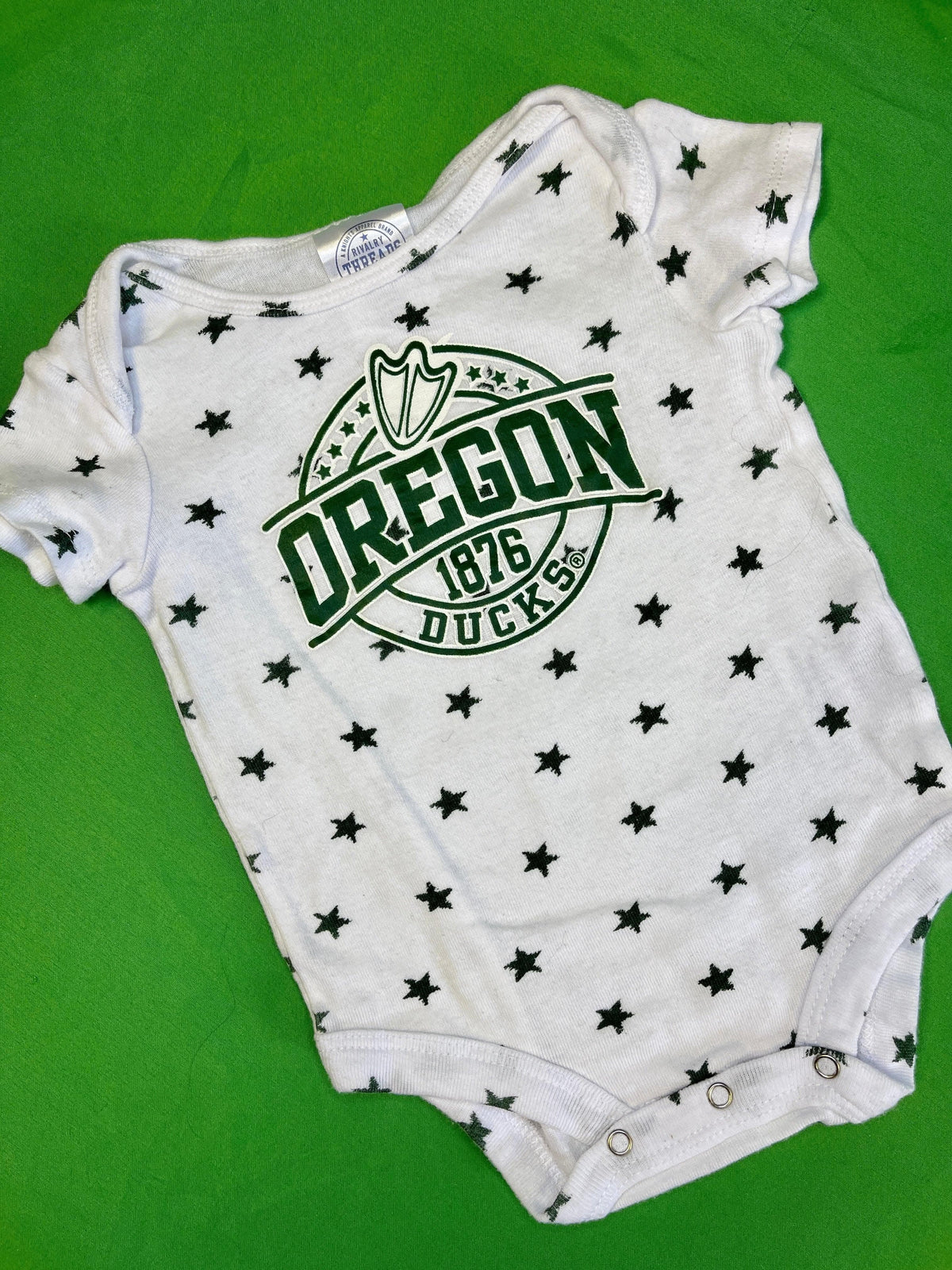 NCAA Oregon Ducks White Bodysuit 6-9 months