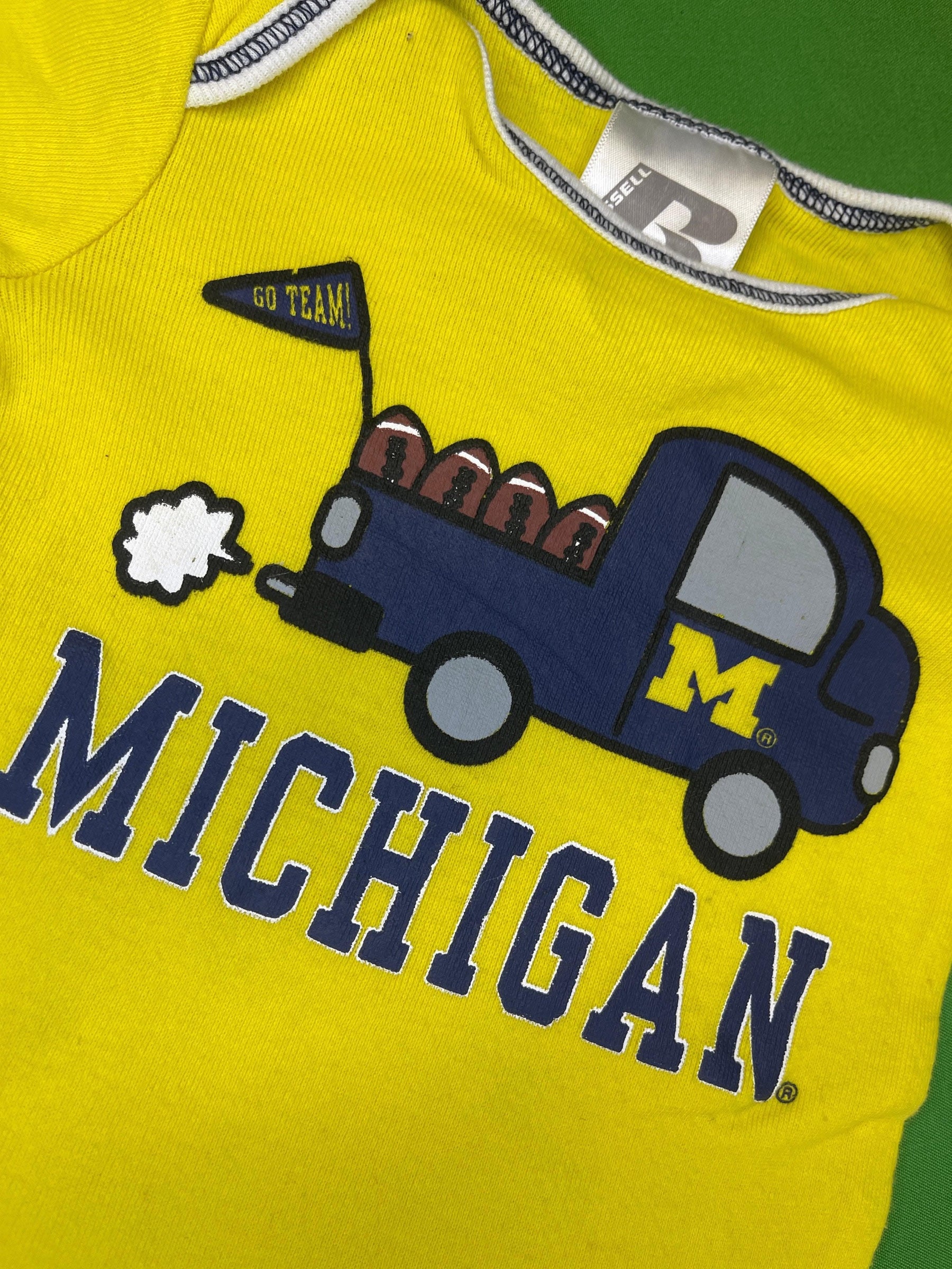 NCAA Michigan Wolverines Yellow Infant/Baby Bodysuit 0-3 months
