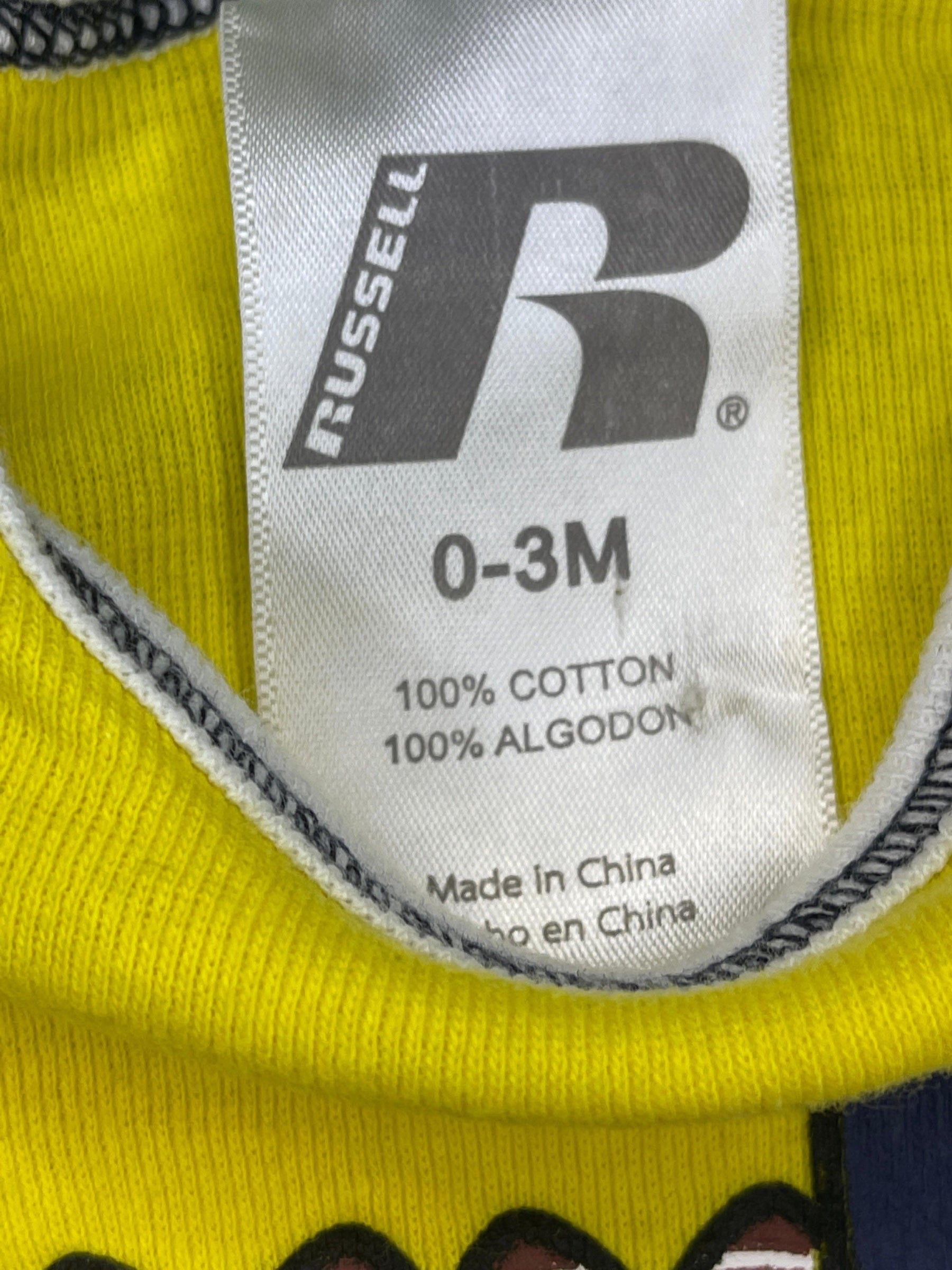 NCAA Michigan Wolverines Yellow Infant/Baby Bodysuit 0-3 months