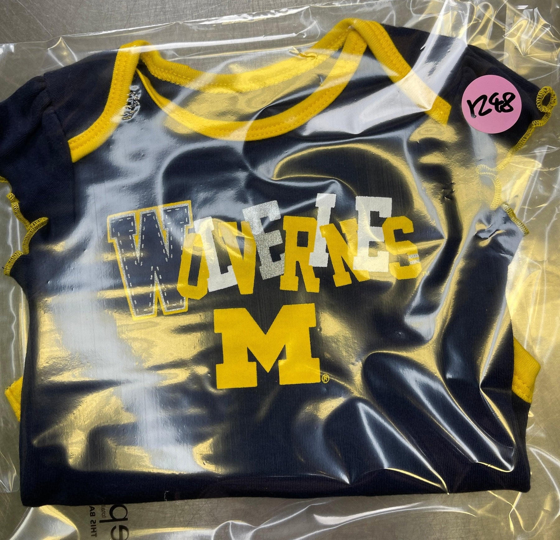 NCAA Michigan Wolverines Dark Blue Bodysuit 0-3 months