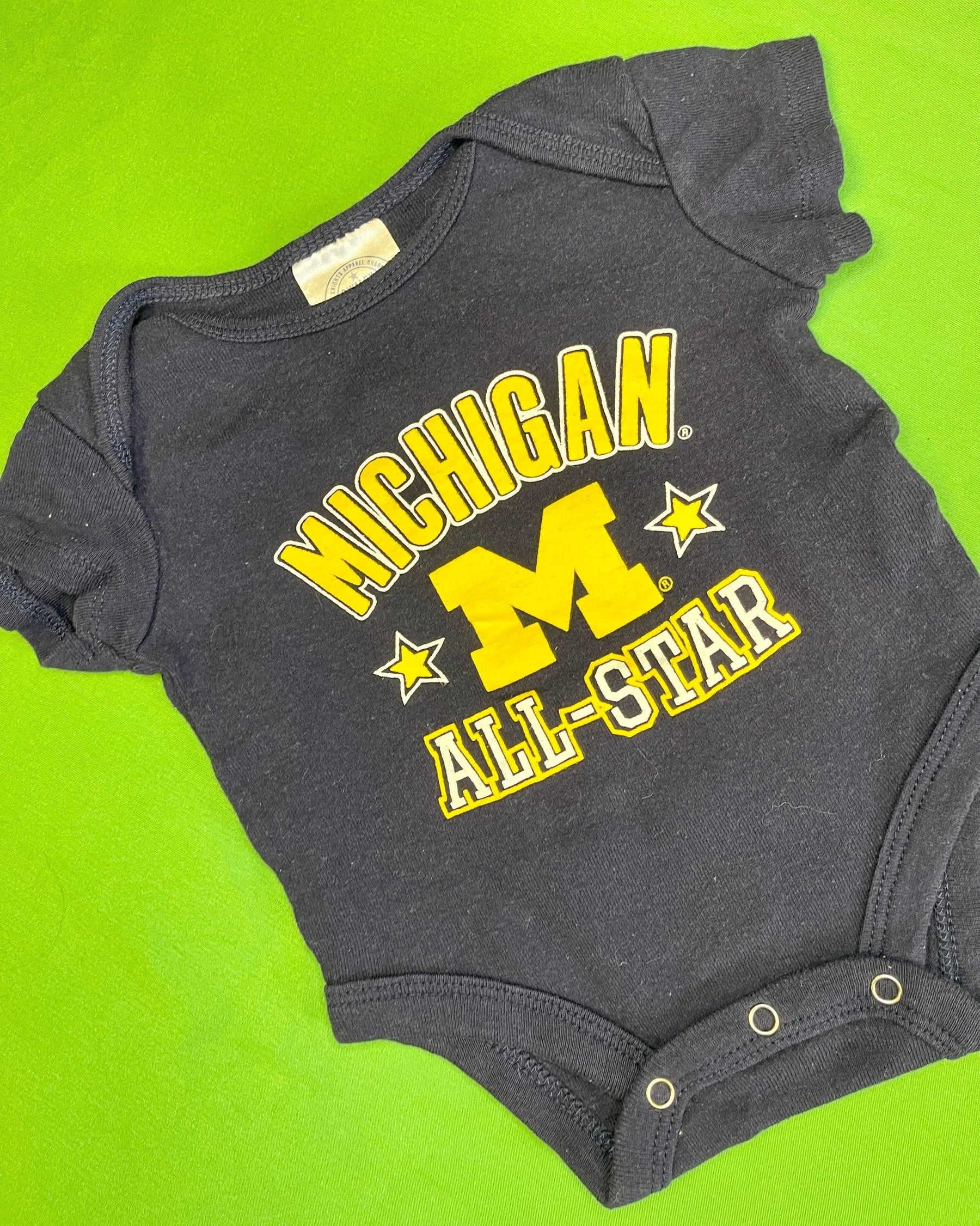 NCAA Michigan Wolverines Dark Blue Bodysuit 0-3 months