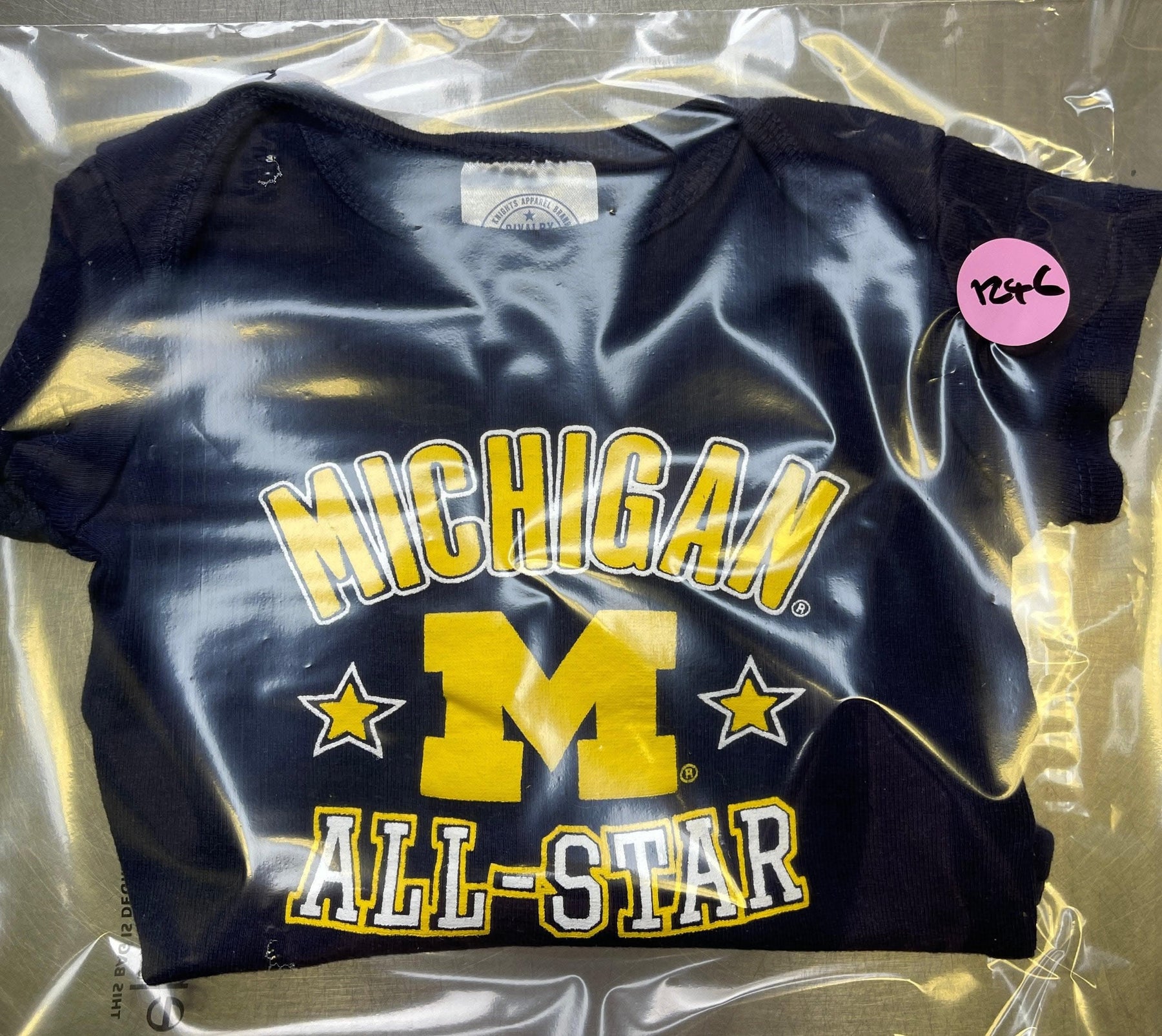 NCAA Michigan Wolverines Dark Blue Bodysuit 0-3 months