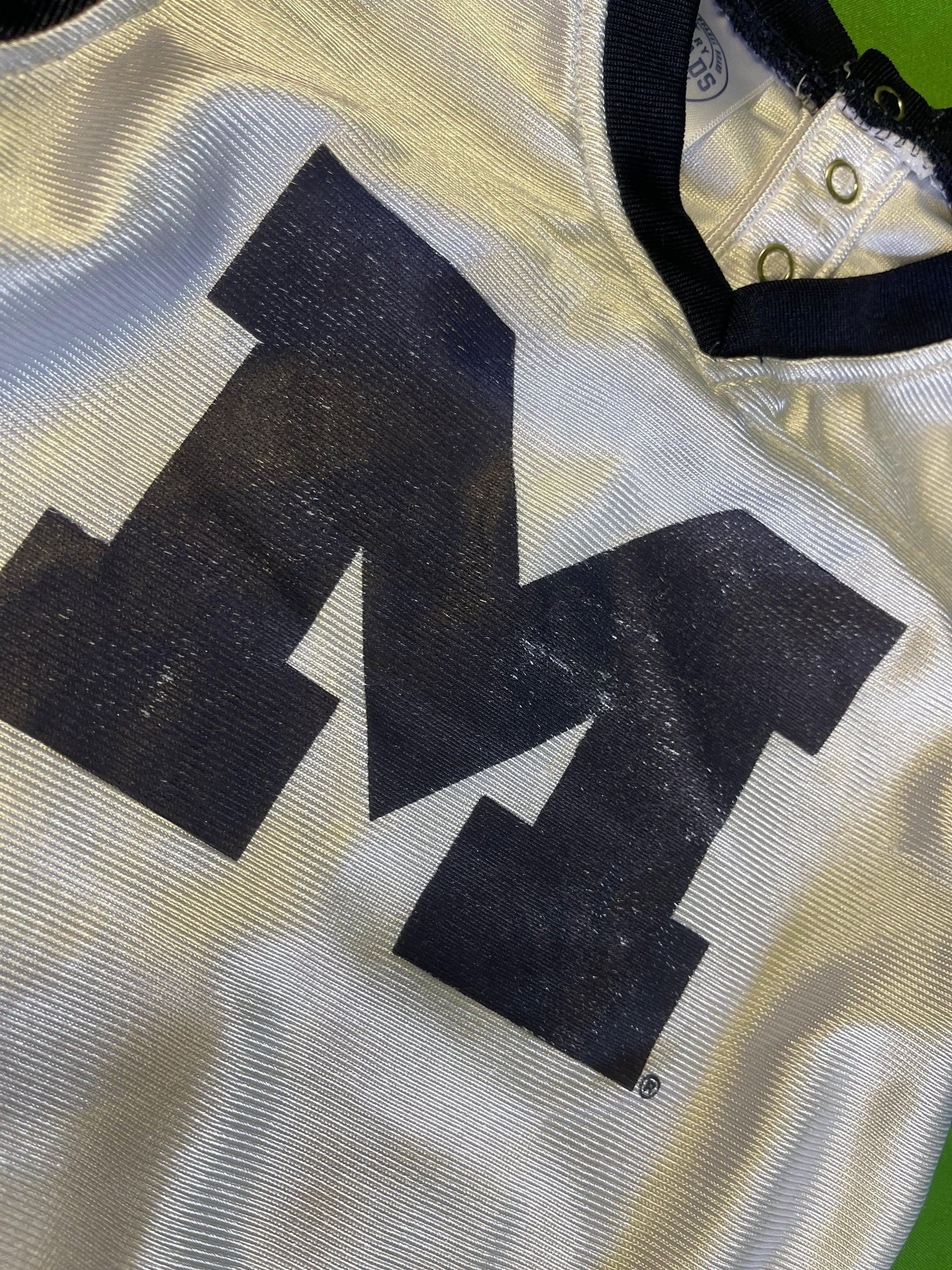 NCAA Michigan Wolverines White Jersey-Style Infant/Baby Bodysuit 6-9 Months