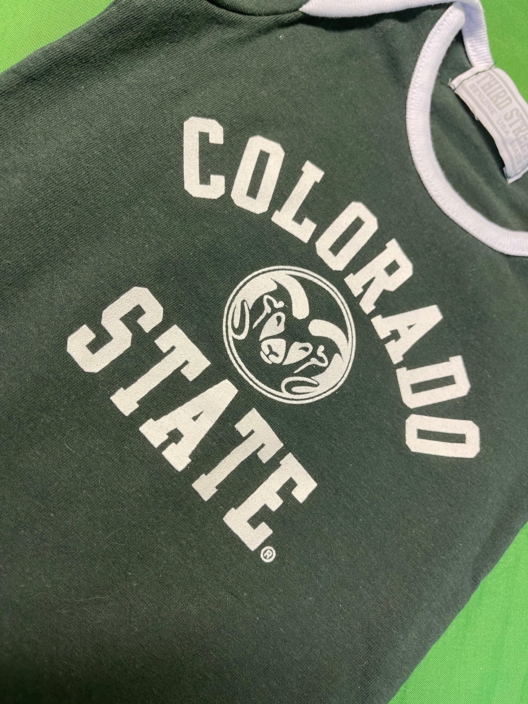 NCAA Colorado State Rams Dark Green Bodysuit 0-3 months