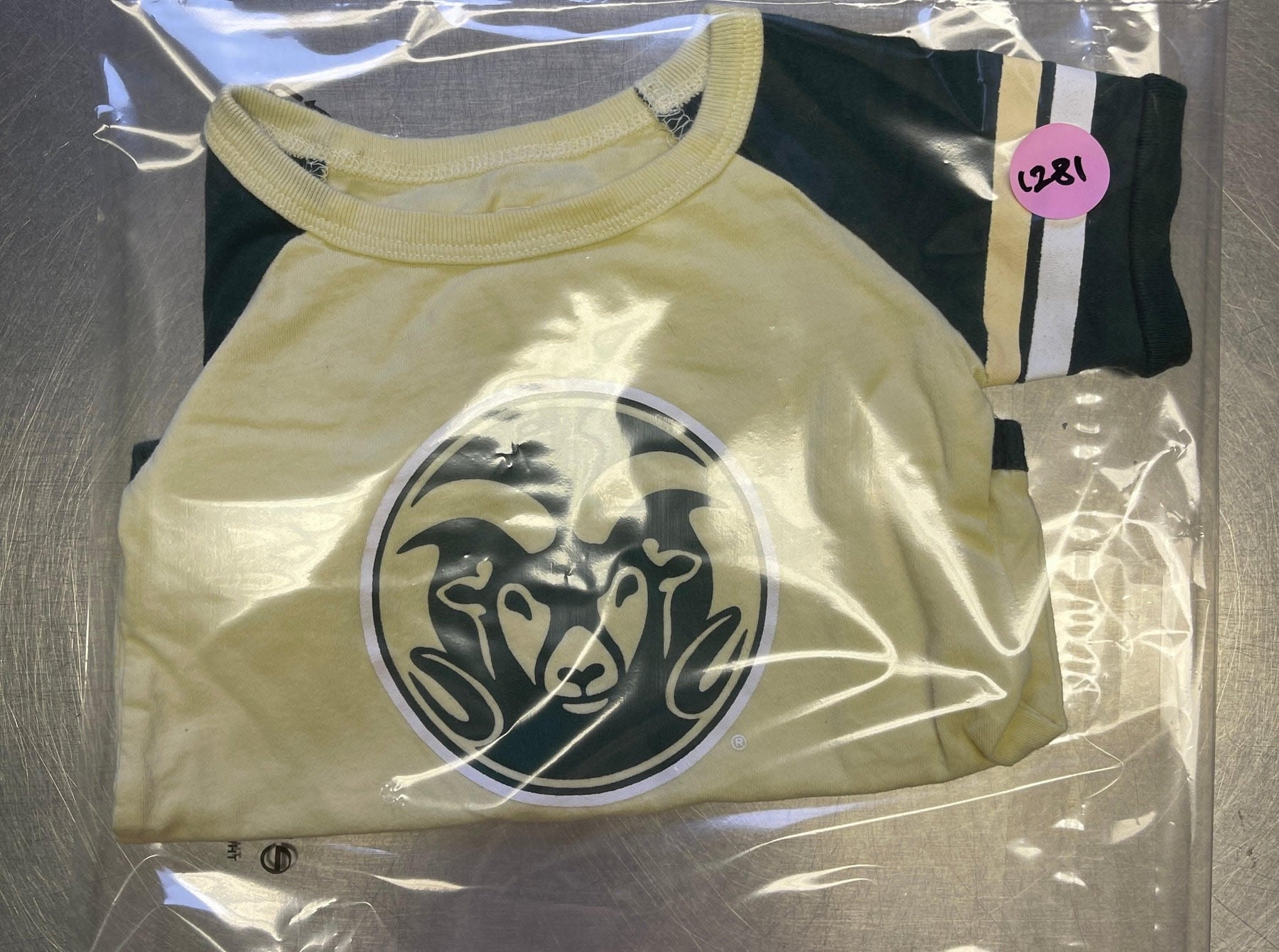 NCAA Colorado State Rams Yellow Cream Bodysuit 3-6 months