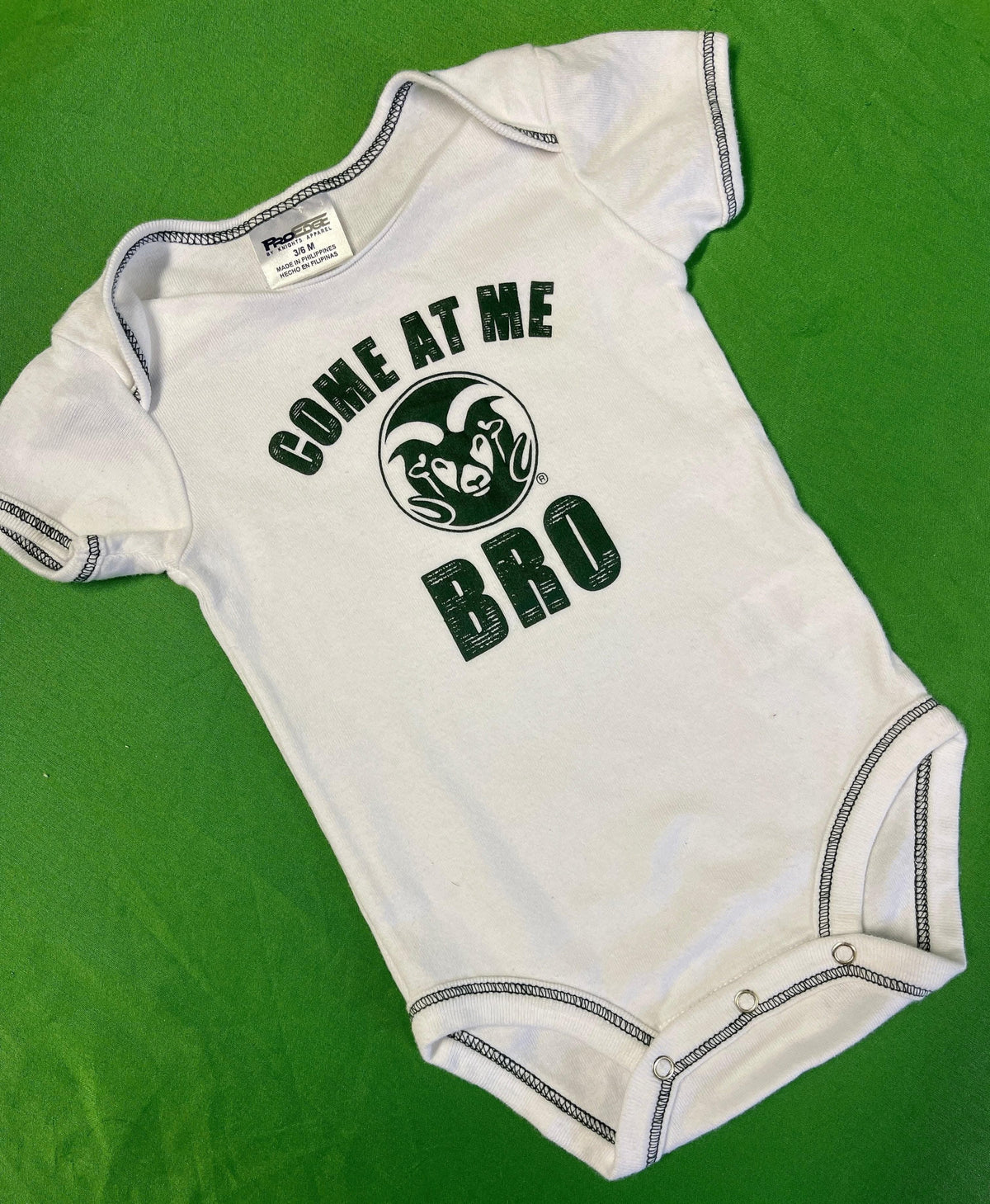 NCAA Colorado State Rams White Bodysuit 3-6 months