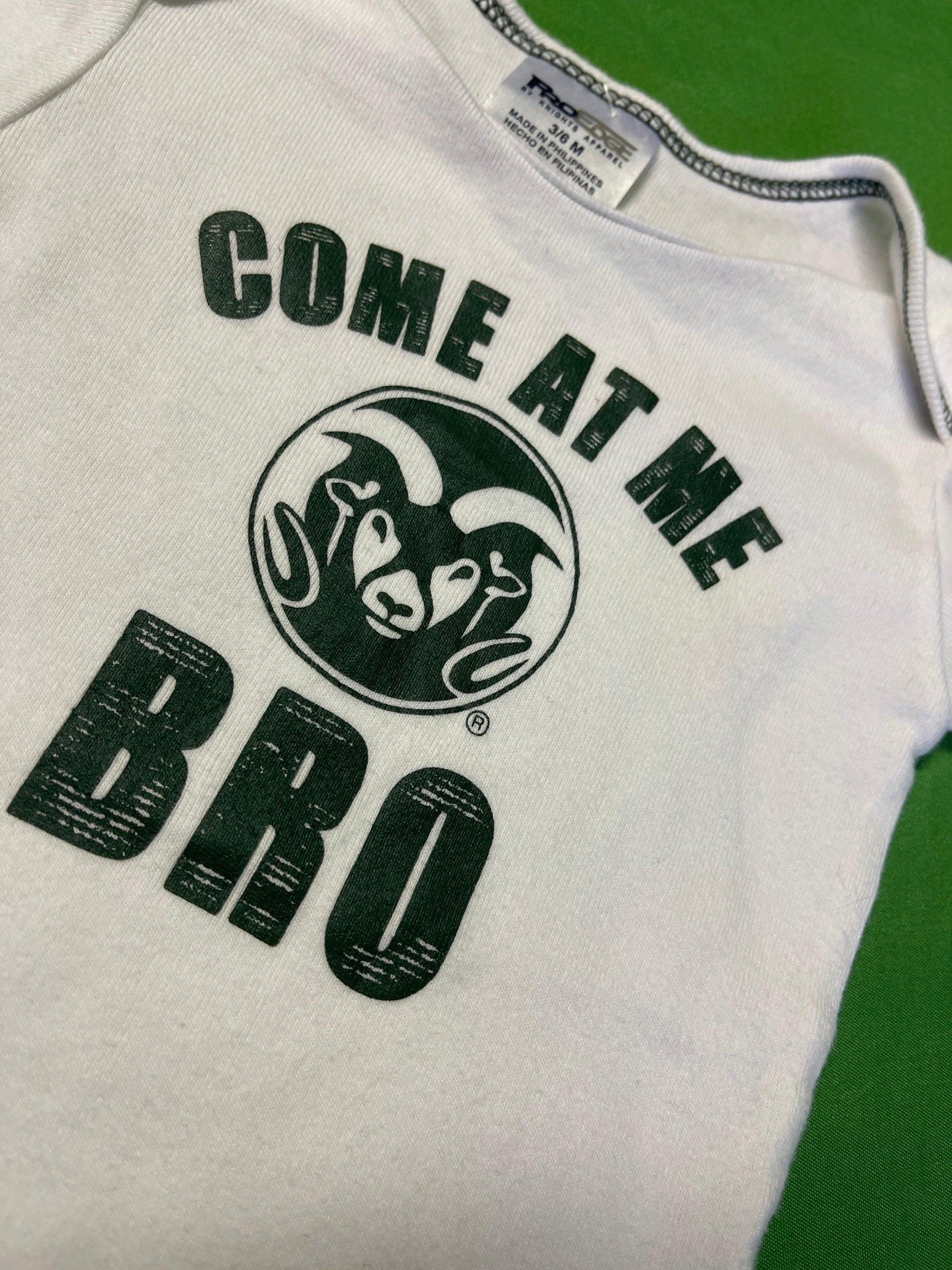NCAA Colorado State Rams White Bodysuit 3-6 months