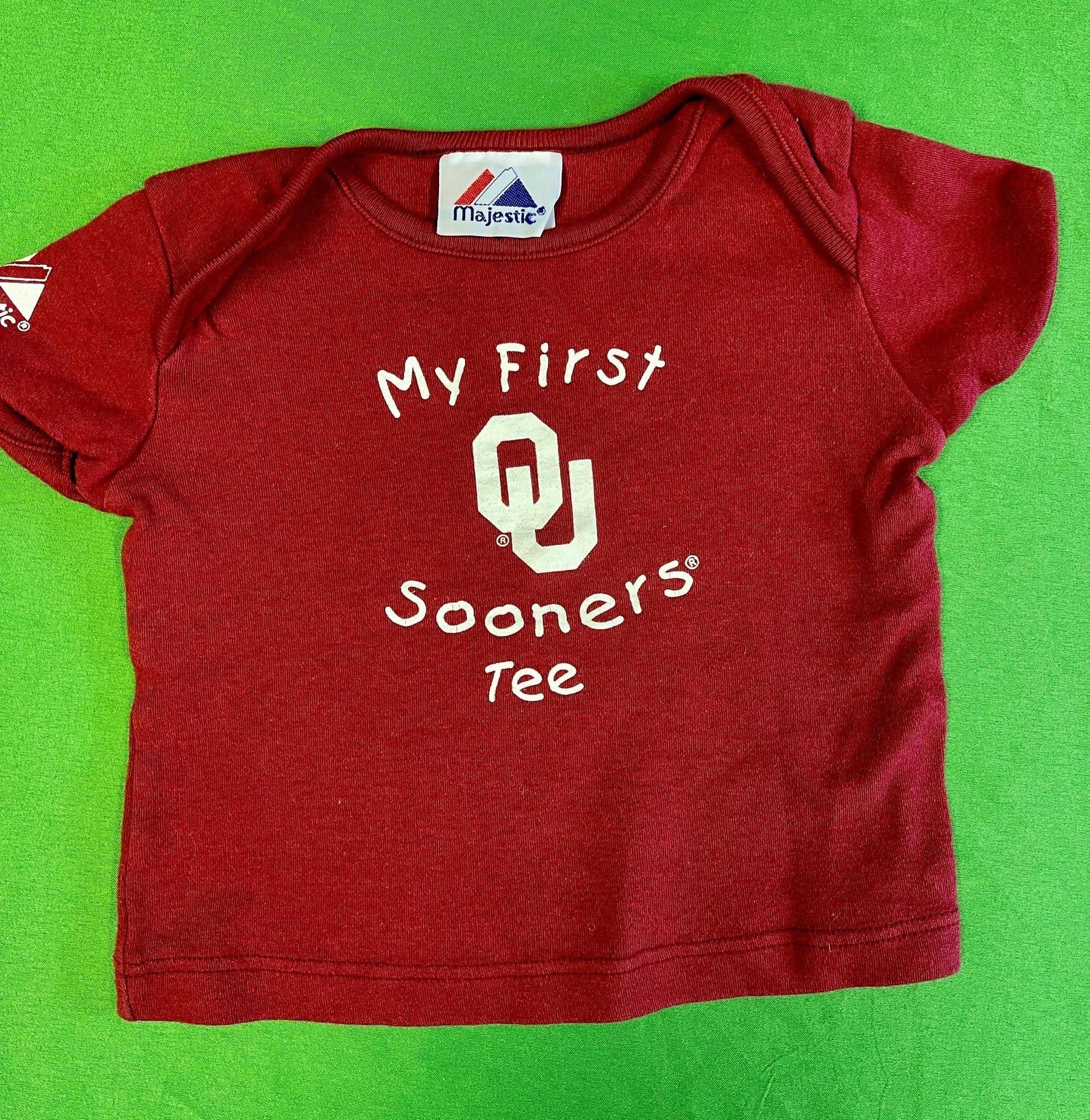 NCAA Oklahoma Sooners Majestic Red T-Shirt 6-9 months