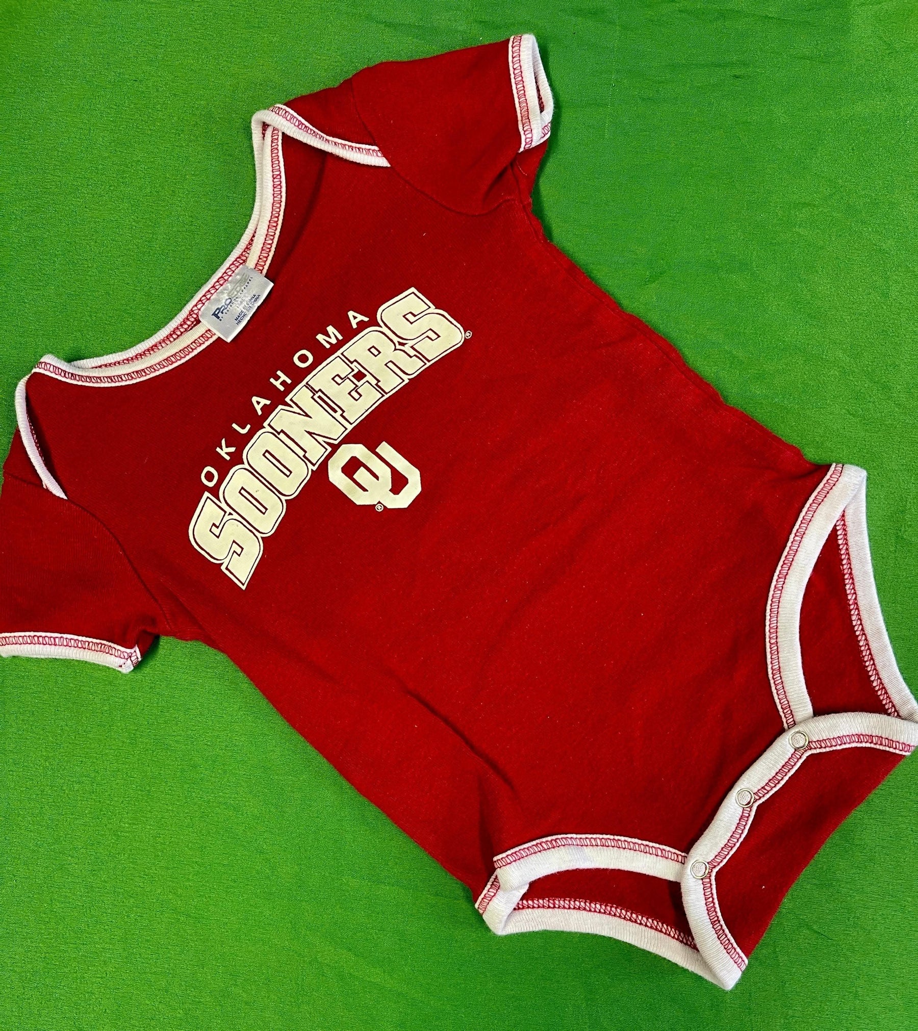 NCAA Oklahoma Sooners Red Bodysuit 6-9 months