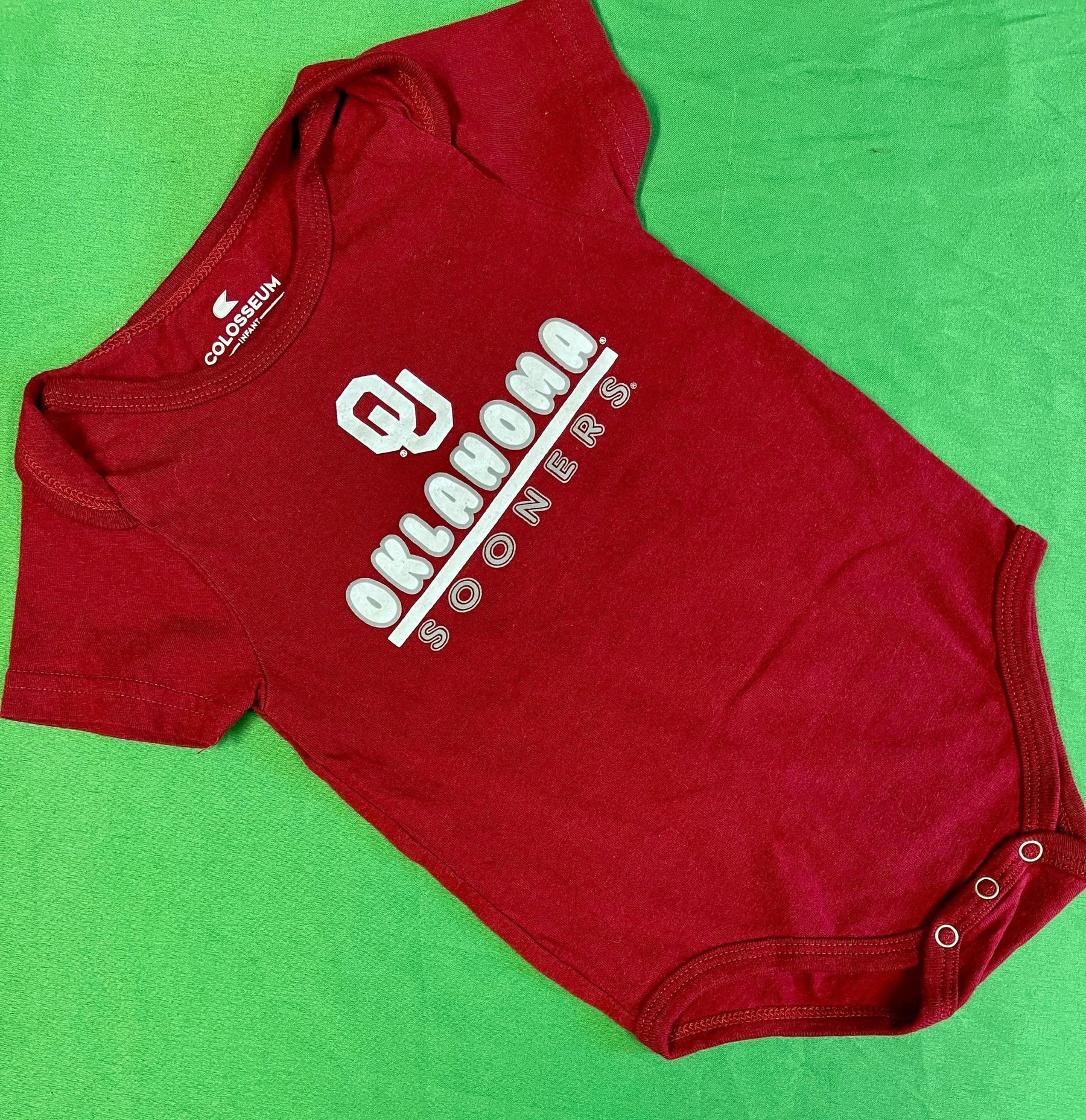 NCAA Oklahoma Sooners Red Bodysuit 6-12 months