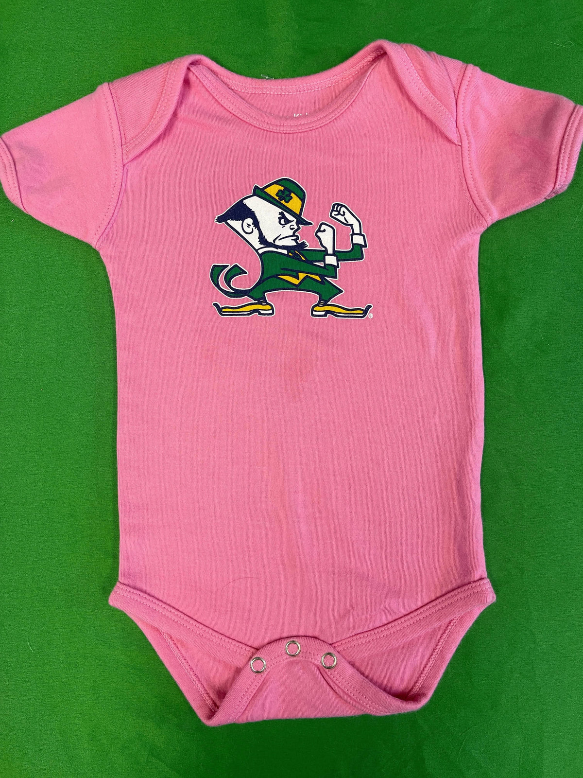 NCAA Notre Dame Fighting Irish Pink Bodysuit 12 months