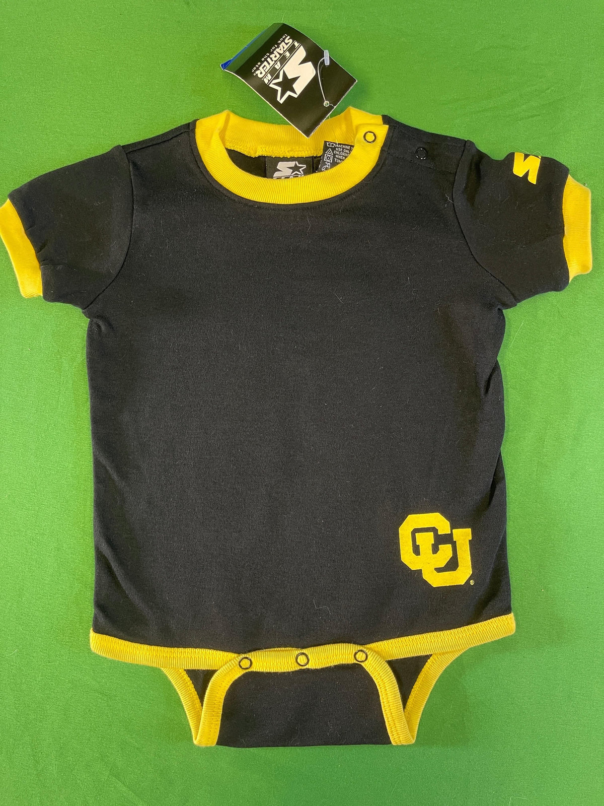 NCAA Colorado Buffaloes Starter Black Bodysuit 12 months NWT
