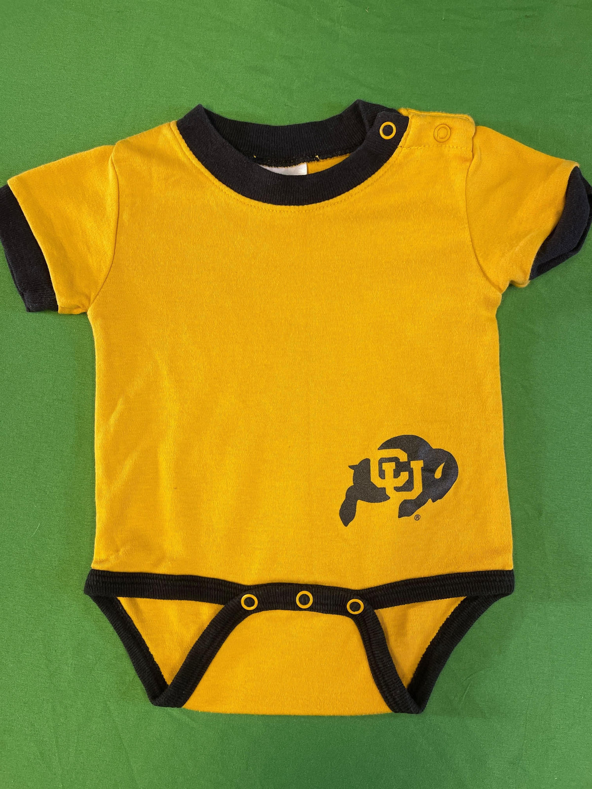 NCAA Colorado Buffaloes Mustard Bodysuit 3-6 months