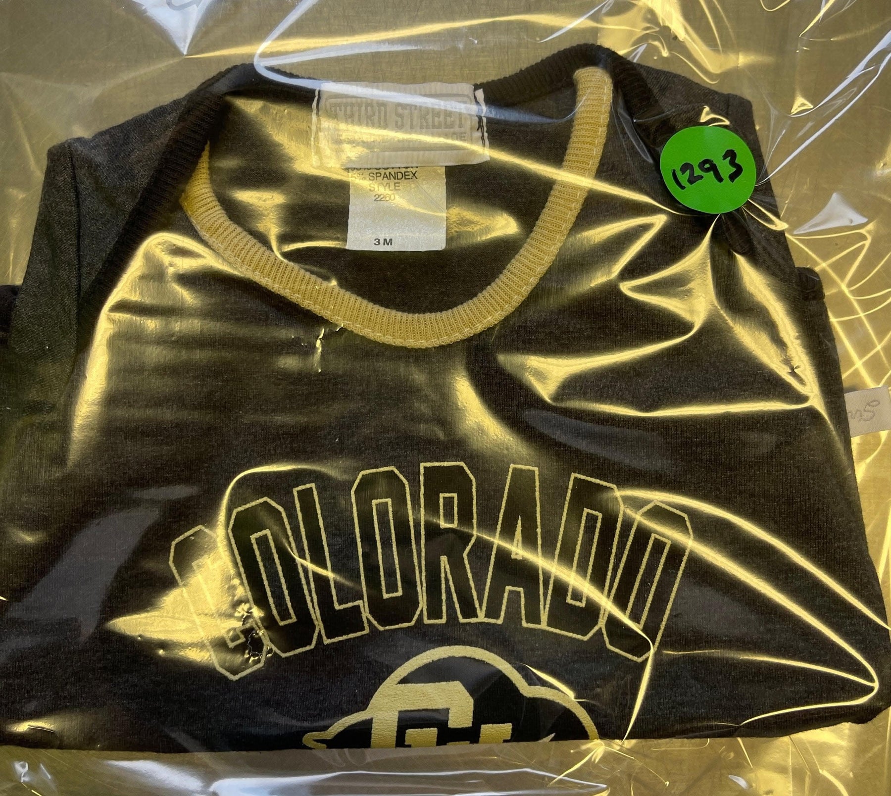 NCAA Colorado Buffaloes Dark Grey Bodysuit 0-3 months