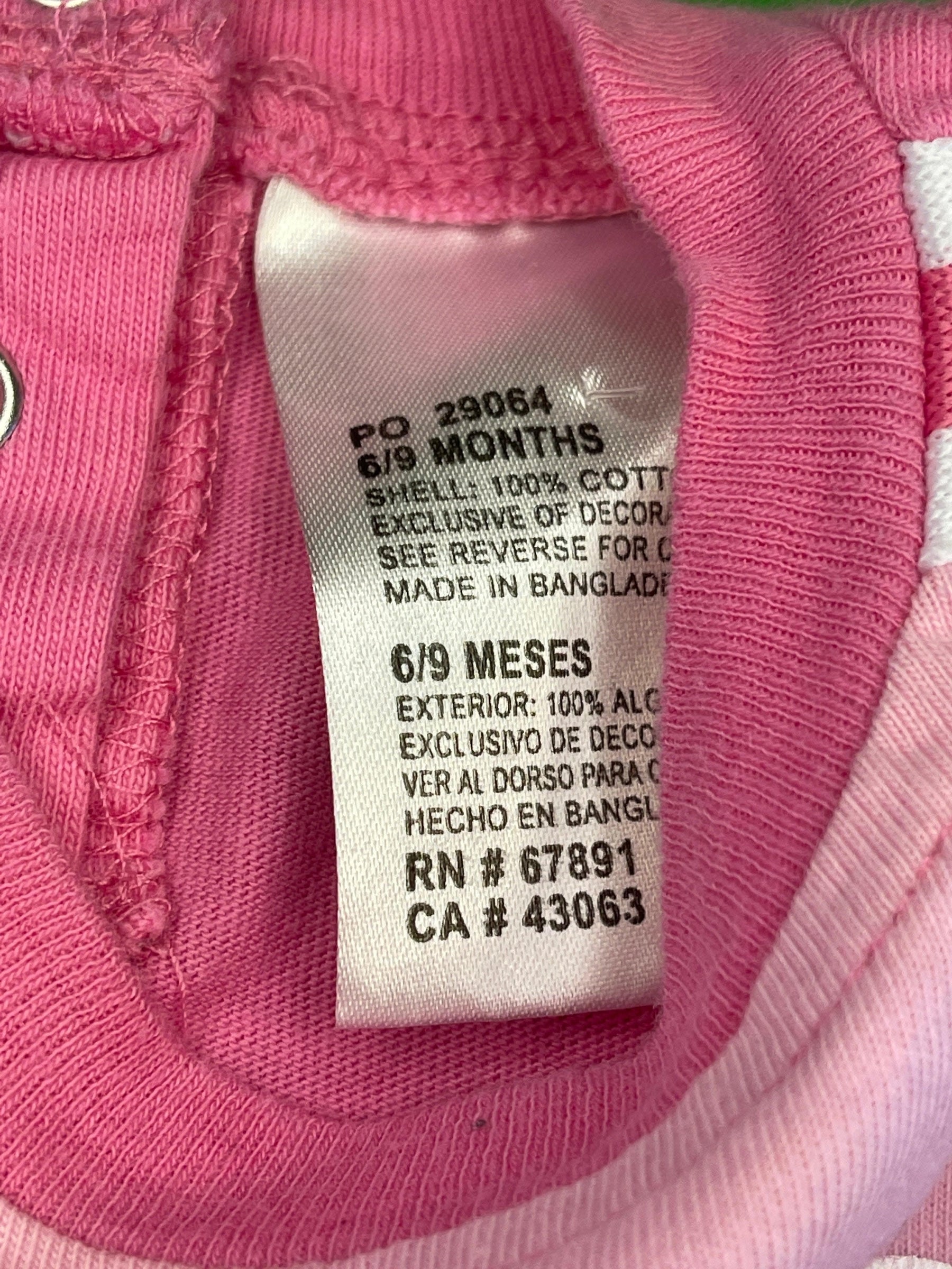 NCAA Colorado Buffaloes Pink Bodysuit 6-9 months
