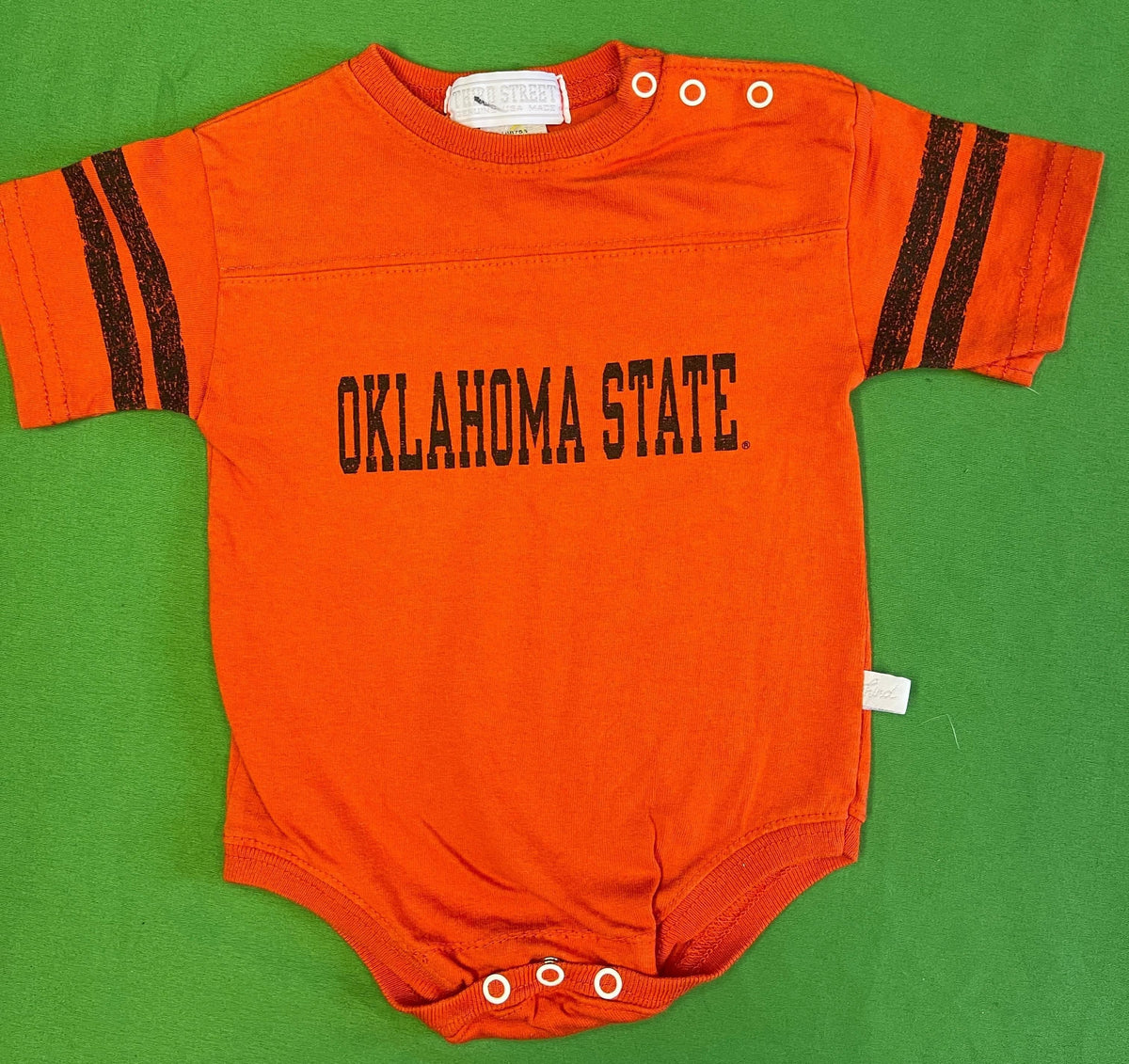 NCAA Oklahoma State Cowboys Orange Bodysuit 3 months