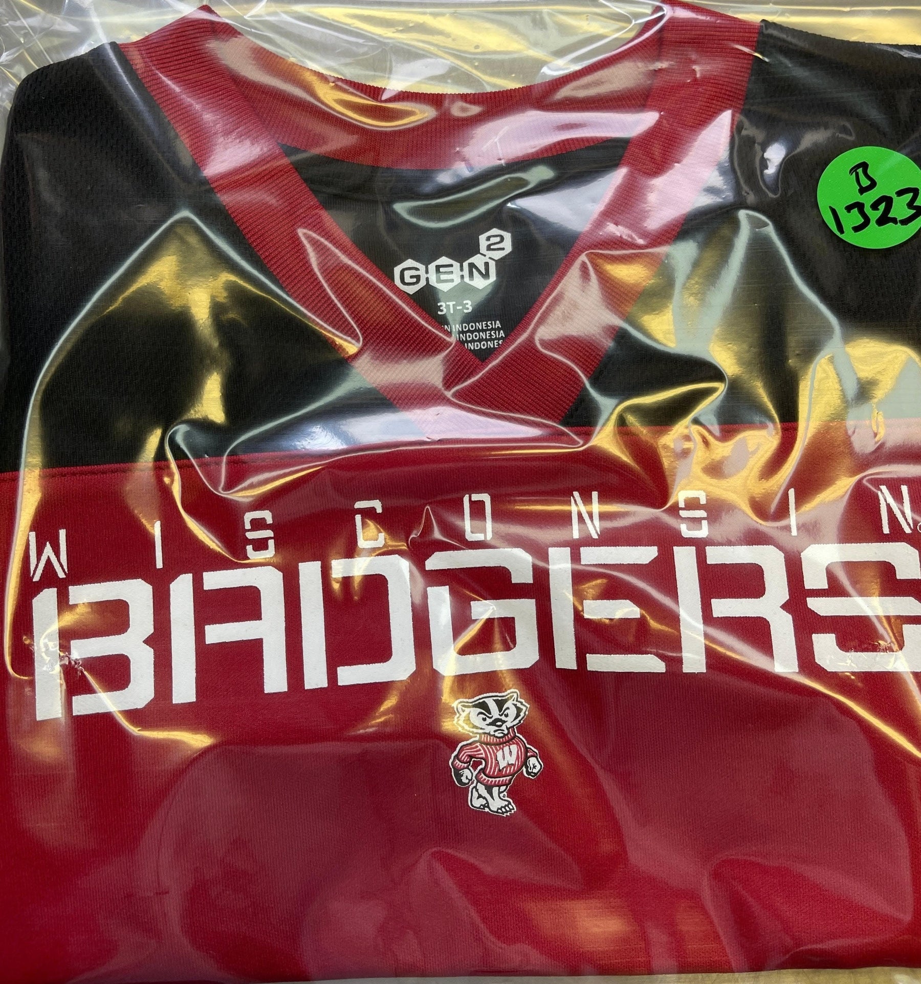 NCAA Wisconsin Badgers Red Jersey Toddler 3T