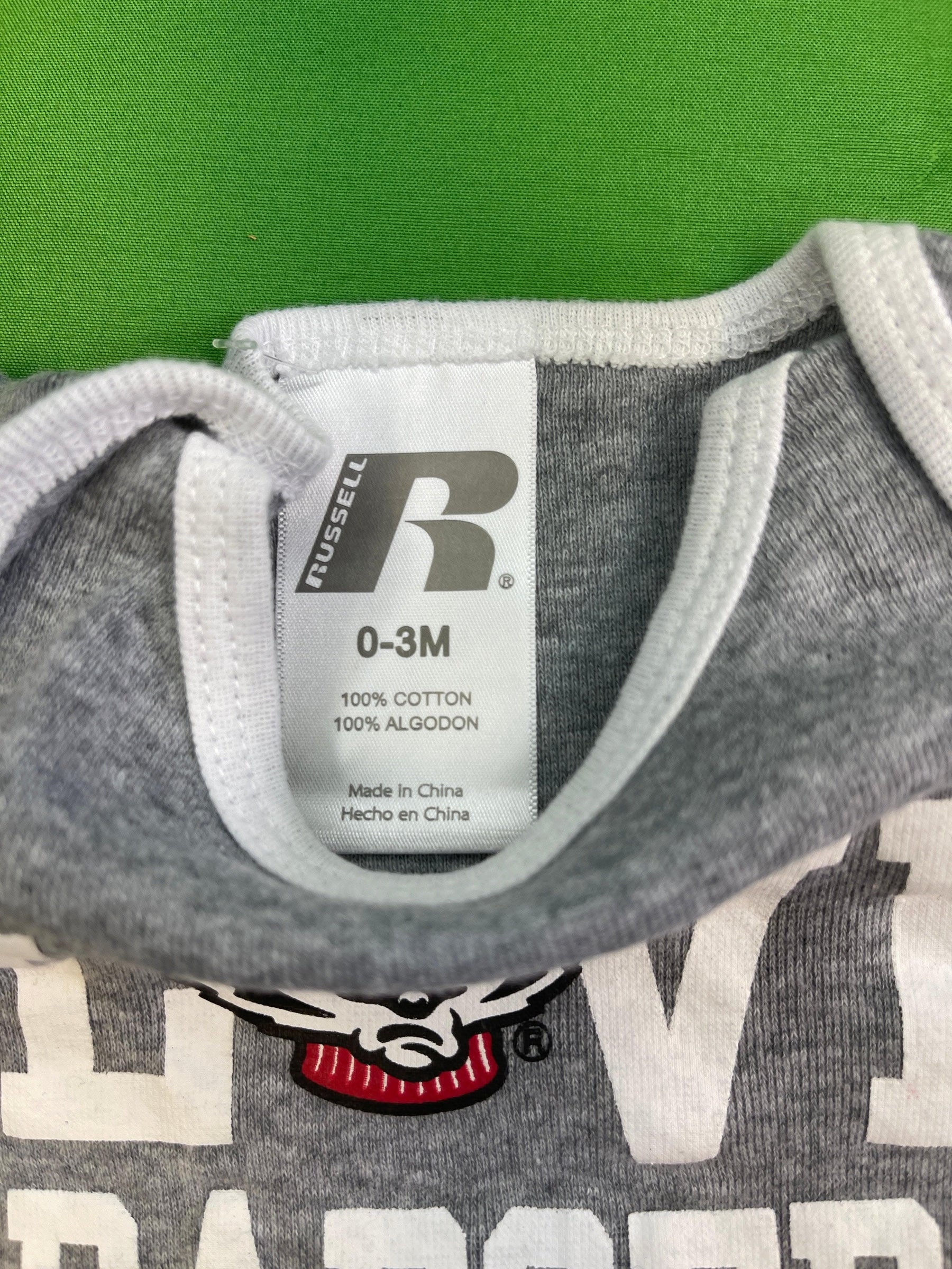 NCAA Wisconsin Badgers Grey Bodysuit 0-3 months