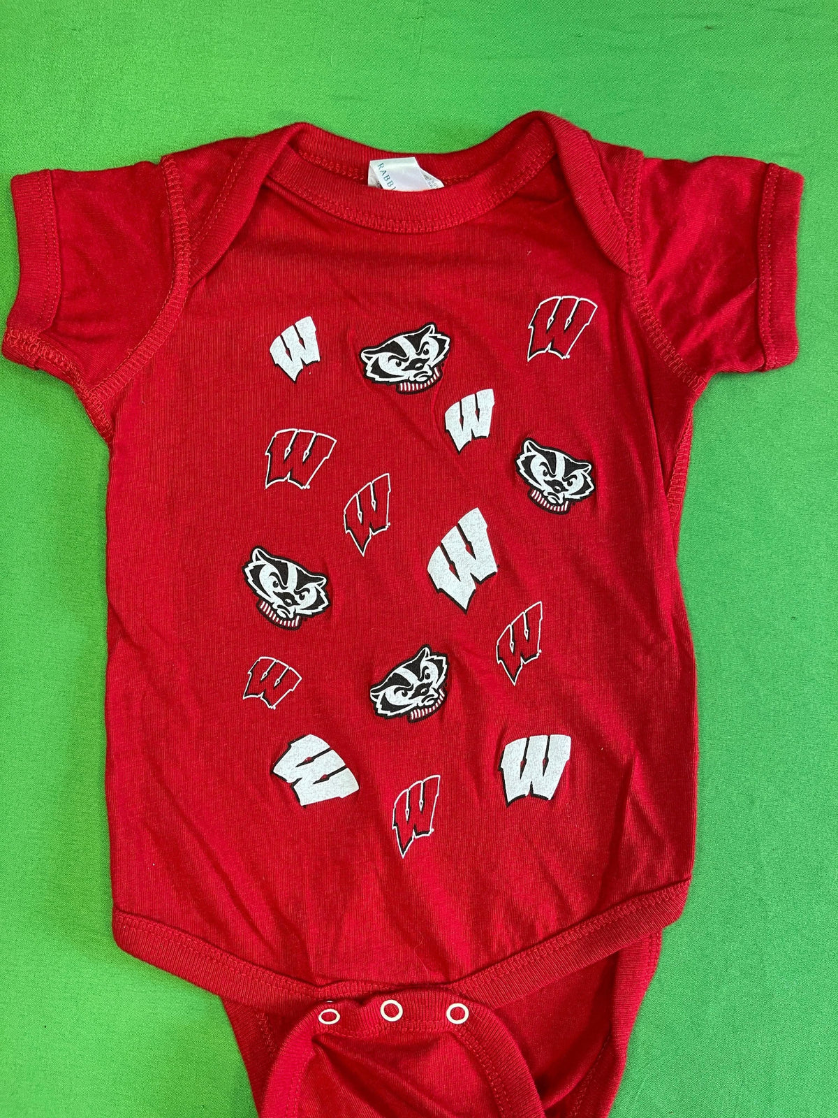 NCAA Wisconsin Badgers Red Bodysuit 6 months