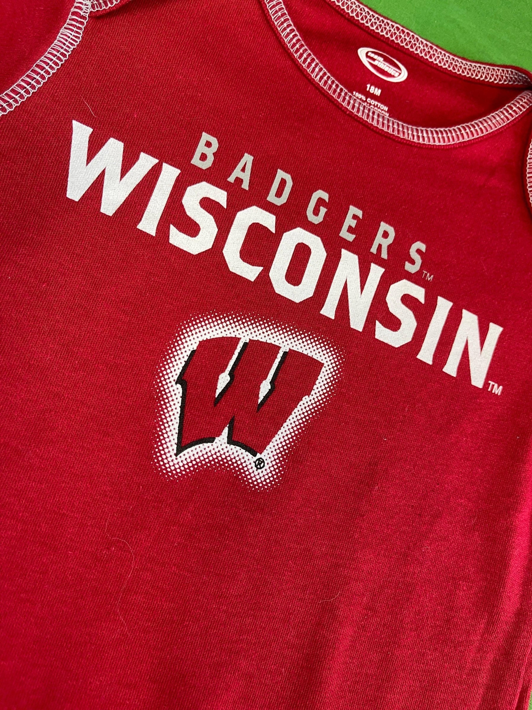 NCAA Wisconsin Badgers Red Bodysuit 18 months NWT