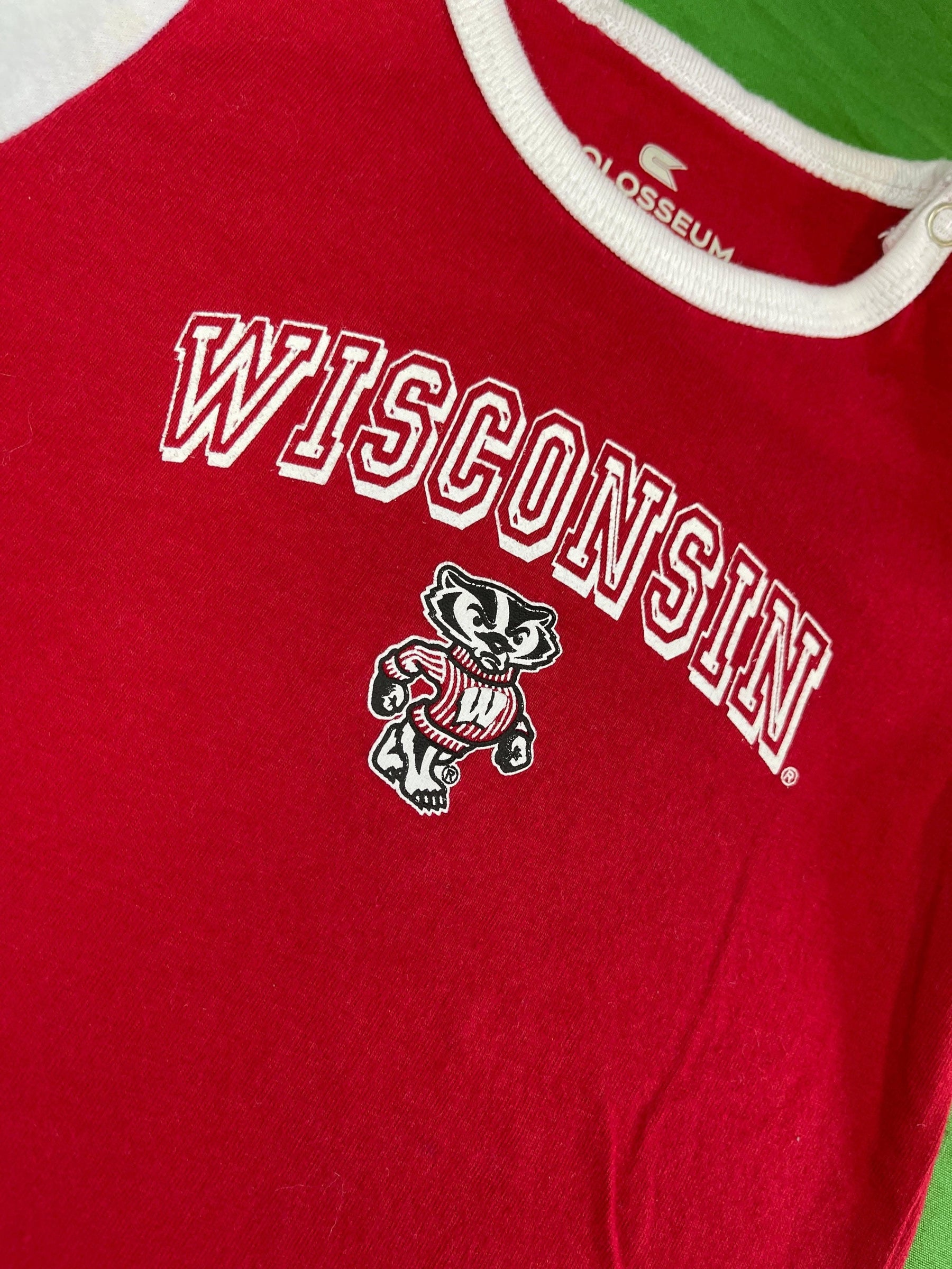 NCAA Wisconsin Badgers Red Bodysuit 6-12 months