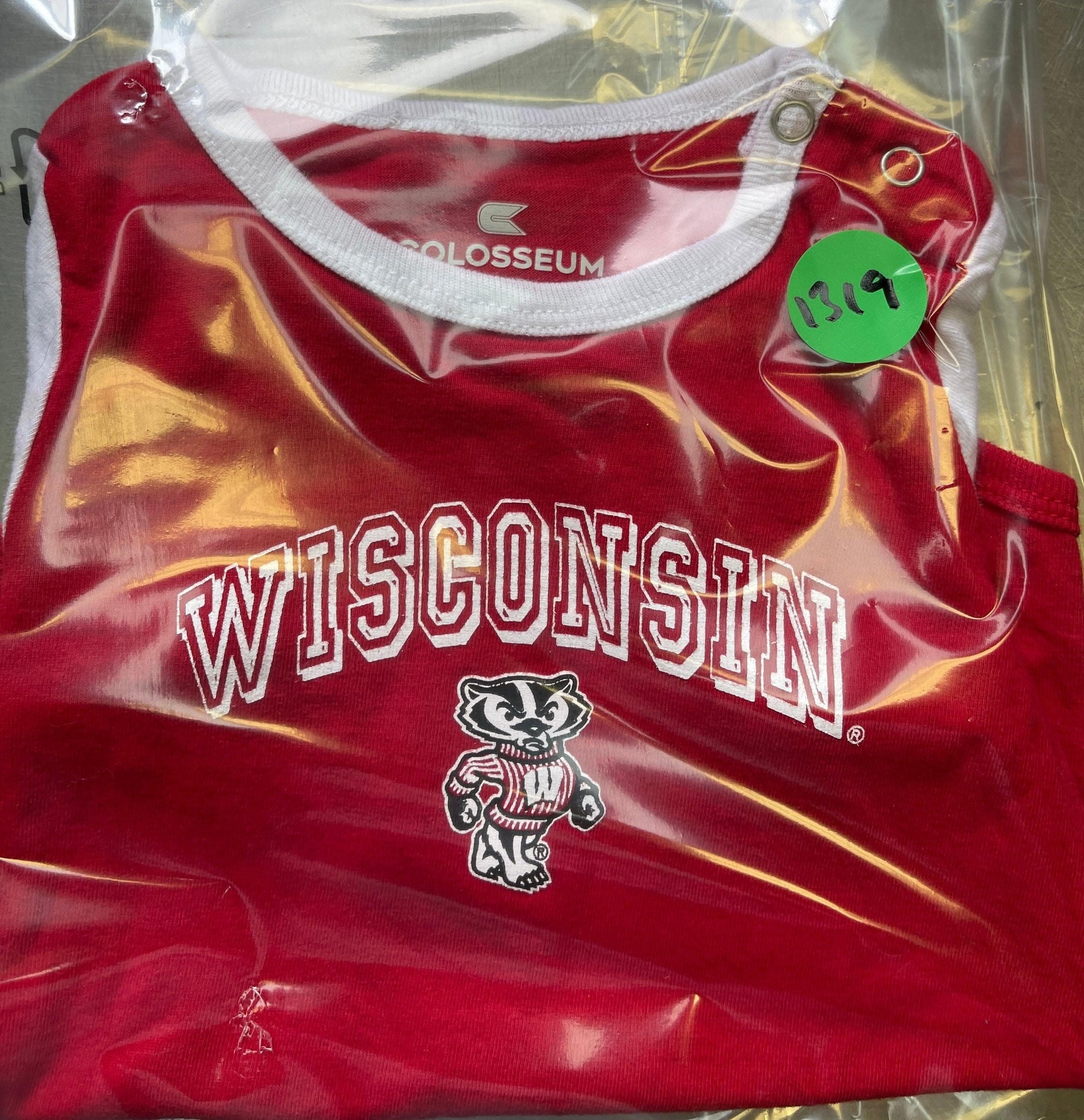 NCAA Wisconsin Badgers Red Bodysuit 6-12 months